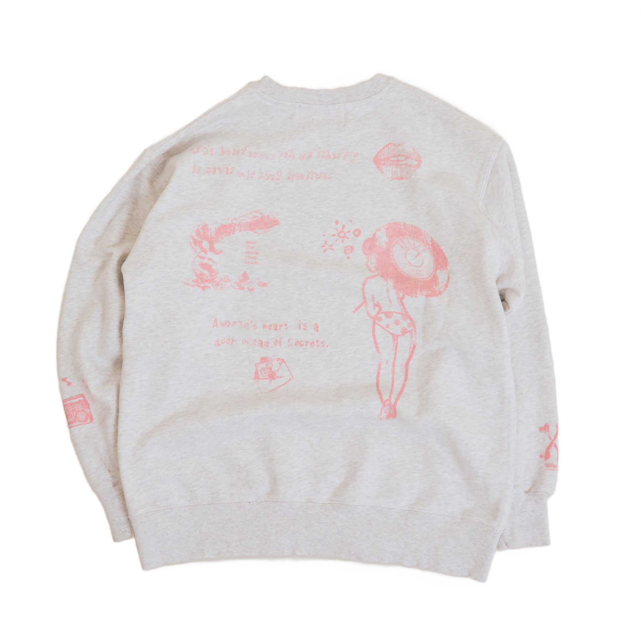 Salvage sweat shirts | Color_Ash | No_efsal-19_Ash【EFFECTEN_エフェクテン】【入荷予定アイテム・入荷連絡可能】