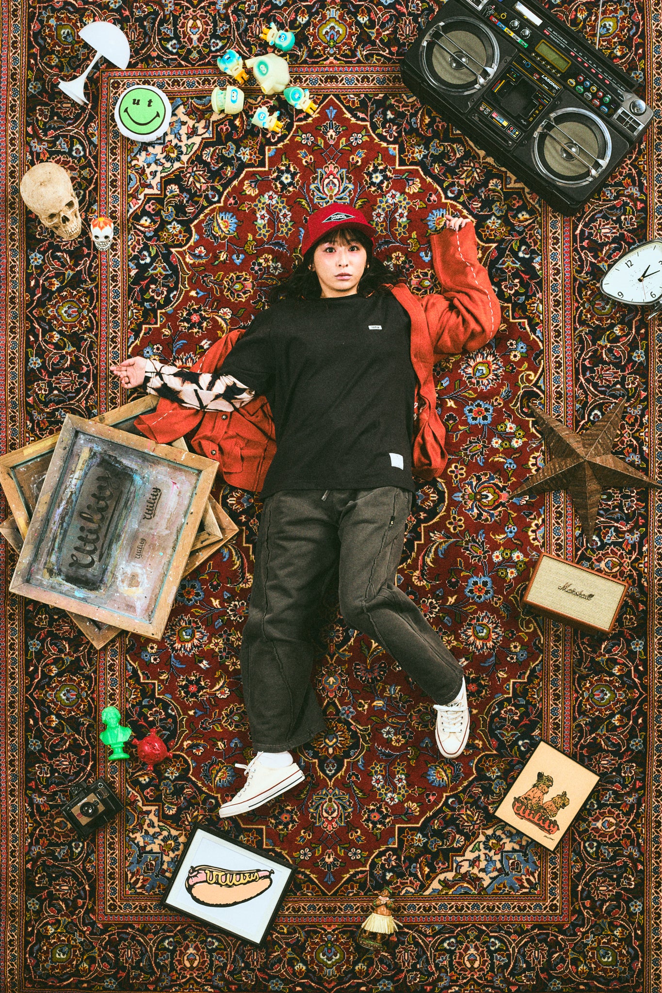 Wide easy sweat pants | Color_Charcoal | No_efsal-04_Charcoal【EFFECTEN_エフェクテン】【入荷予定アイテム・入荷連絡可能】