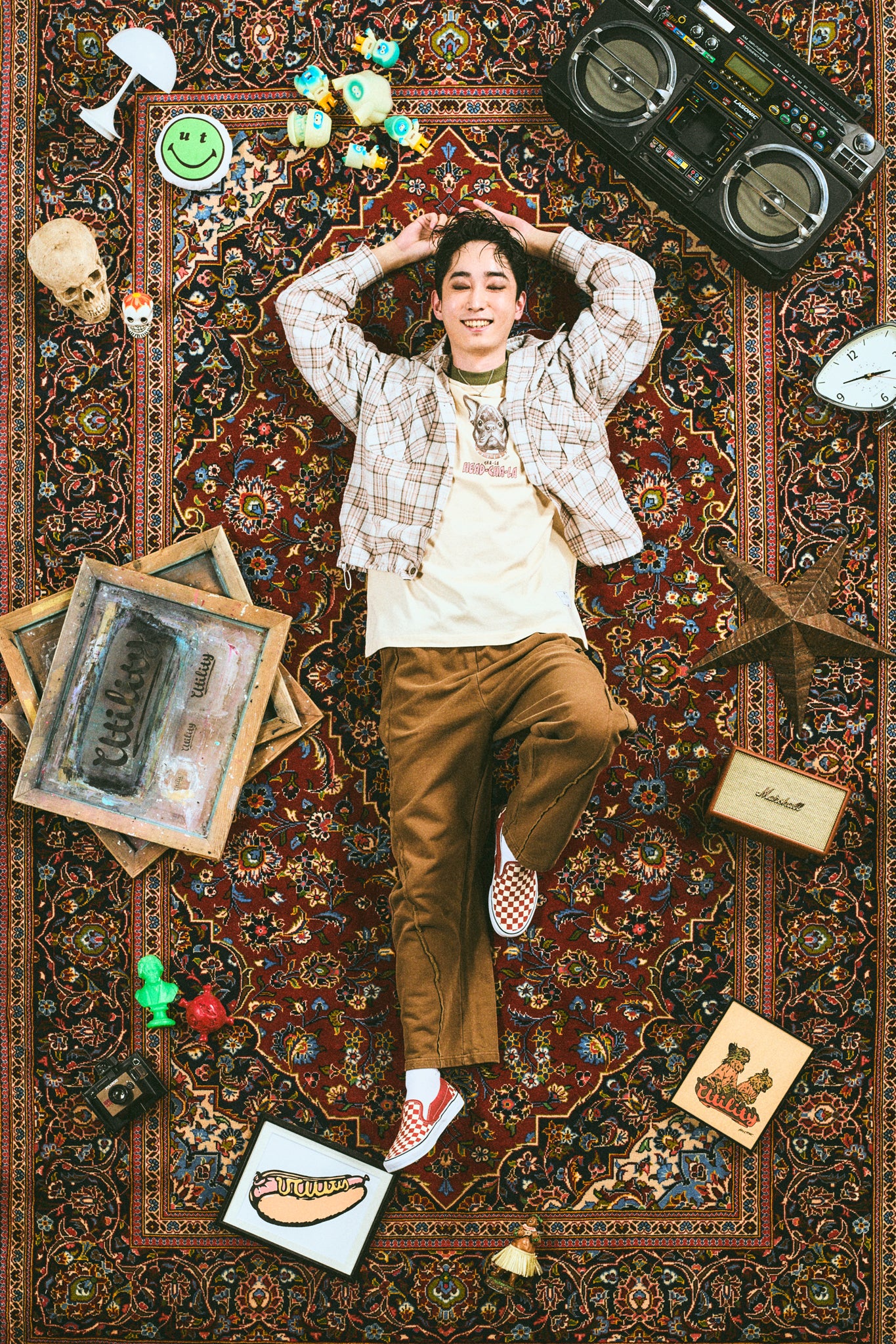 Wide easy sweat pants | Color_Camel | No_efsal-04_Camel【EFFECTEN_エフェクテン】【入荷予定アイテム・入荷連絡可能】