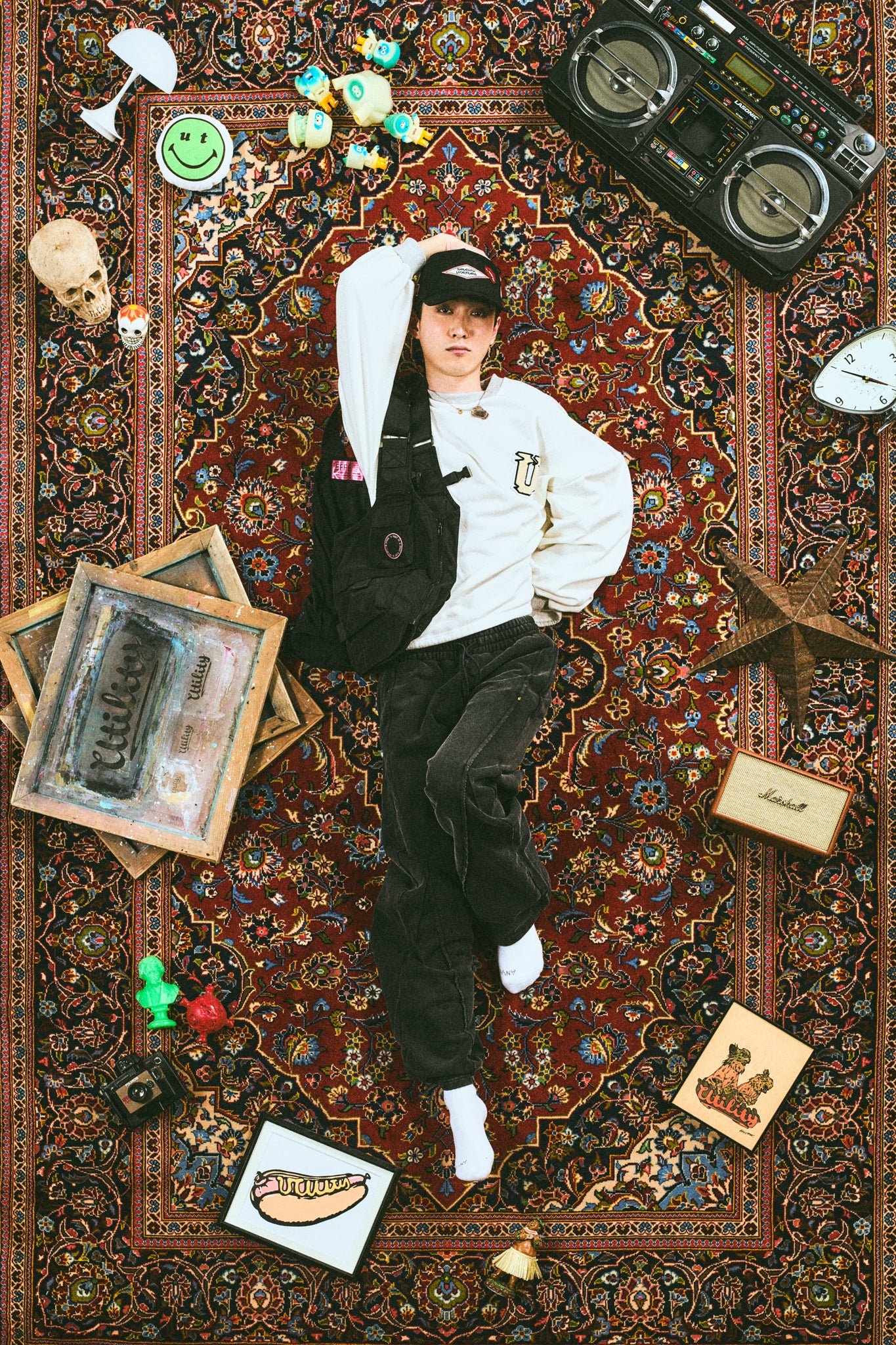 Wide easy sweat pants | Color_Black | No_efsal-04_Black【EFFECTEN_エフェクテン】【入荷予定アイテム・入荷連絡可能】