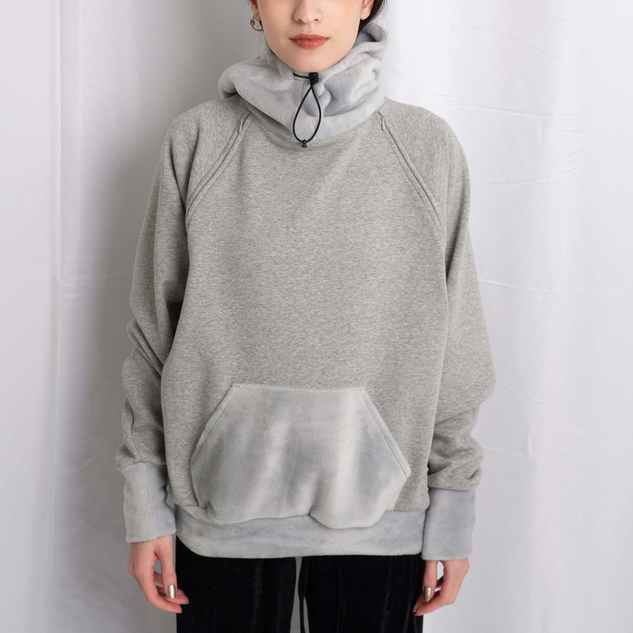 RAGLAN ZIP HOODIE | Color_Navy/Gray | No_252-445【CaRouseLamBRa_ケラウズランブラ】