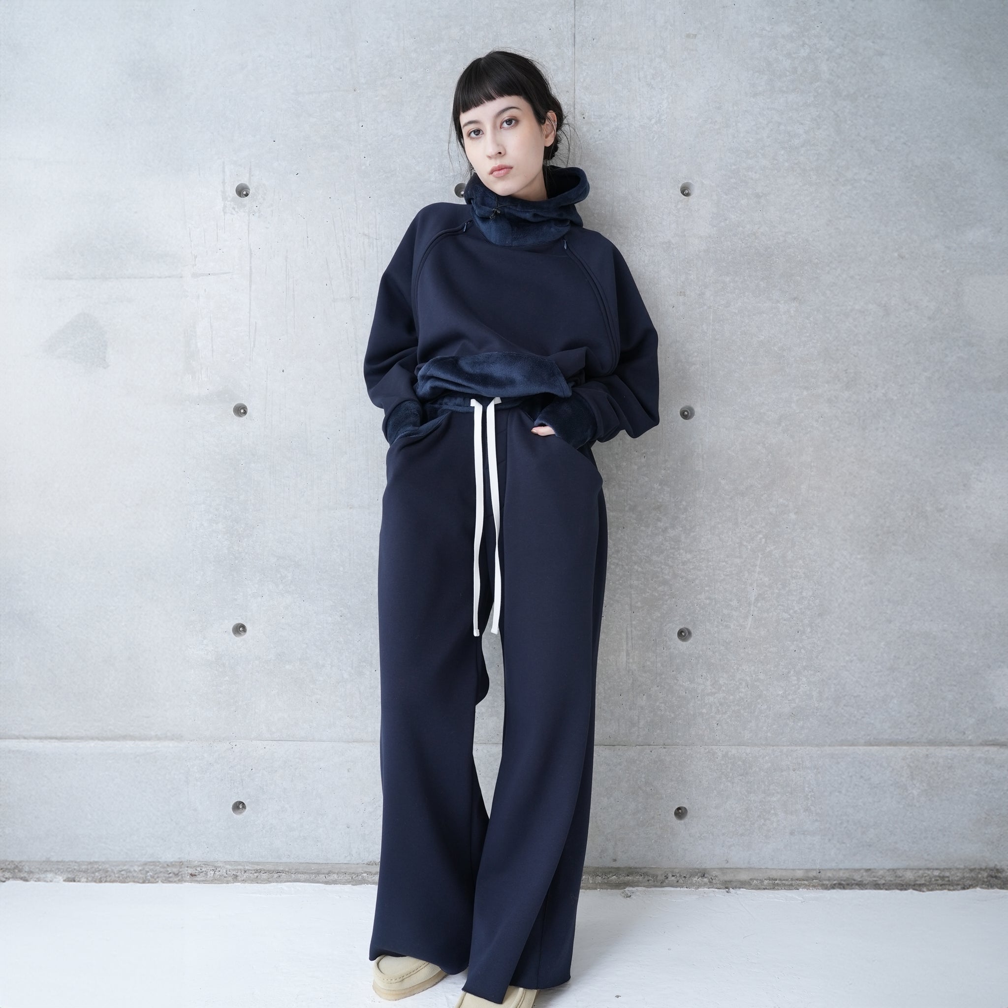 DRAPE POCKET PANTS | Color_Navy/Gray | No_252-447【CaRouseLamBRa_ケラウズランブラ】