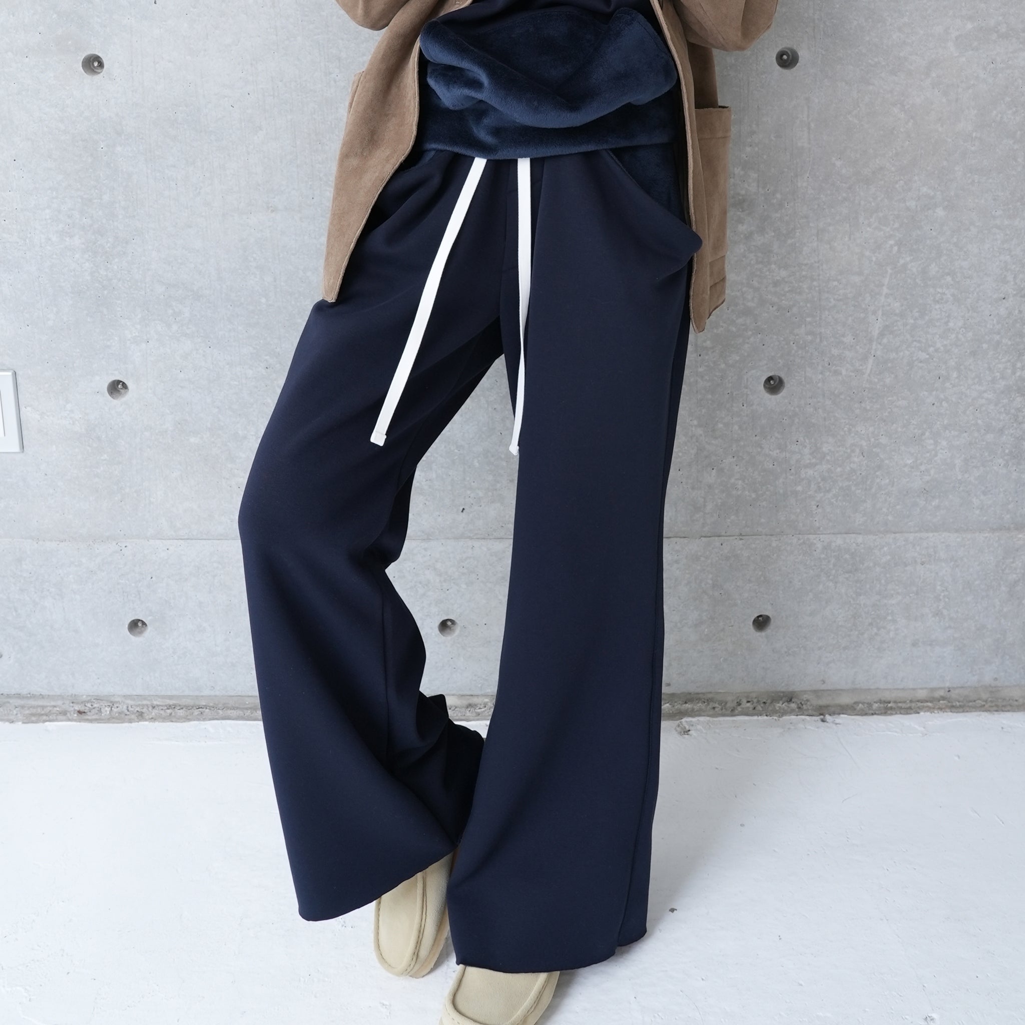 DRAPE POCKET PANTS | Color_Navy/Gray | No_252-447【CaRouseLamBRa_ケラウズランブラ】