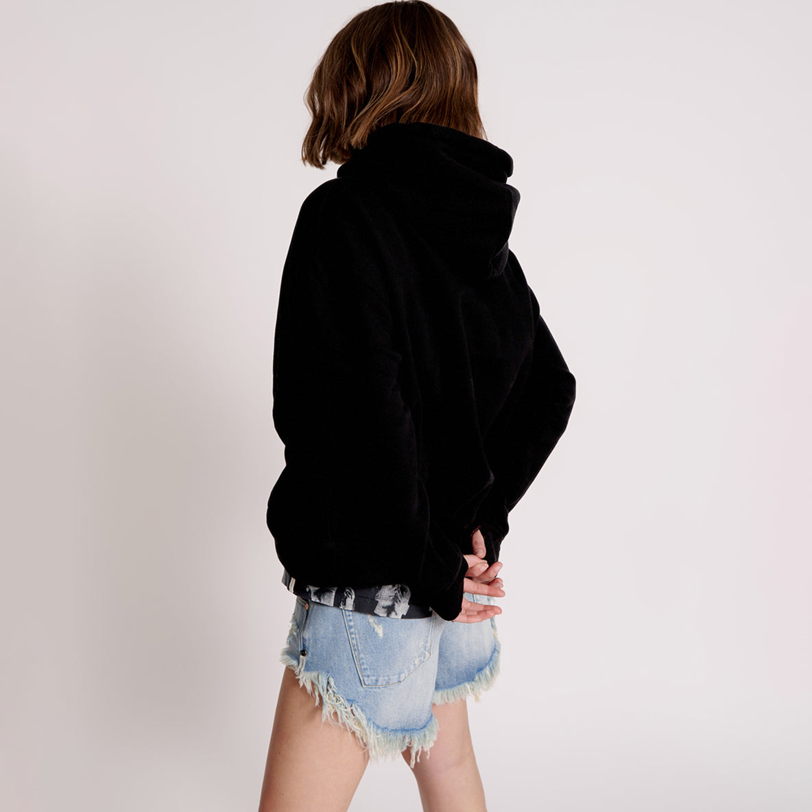 No:25678 | Name:OTS TWISTED HOODY | Color:Black【ONE TEASPOON_ワンティースプーン】