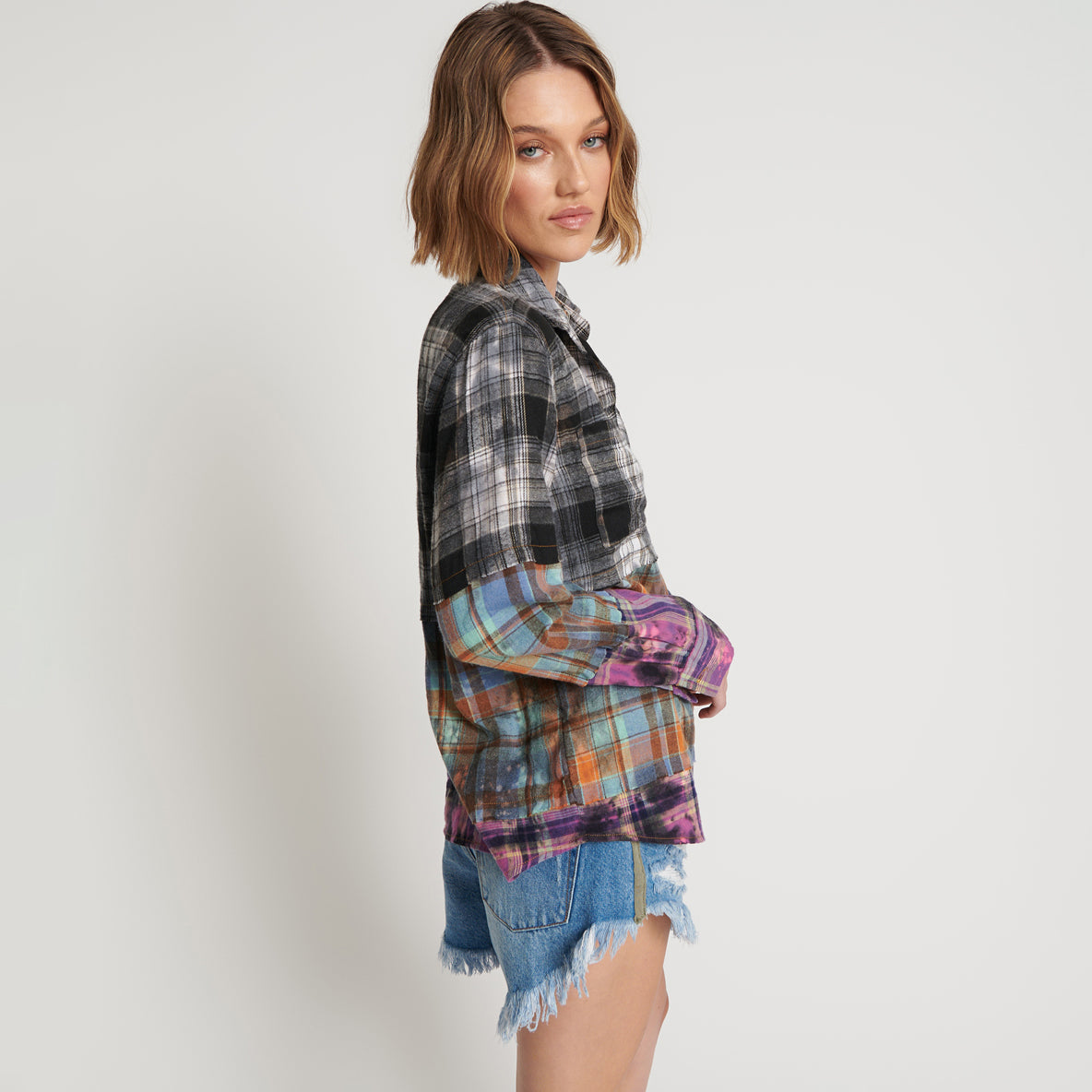No:25970 | Name:MIXED FLANNEL SHIRT | Color:Flannel【ONE TEASPOON_ワンティースプーン】