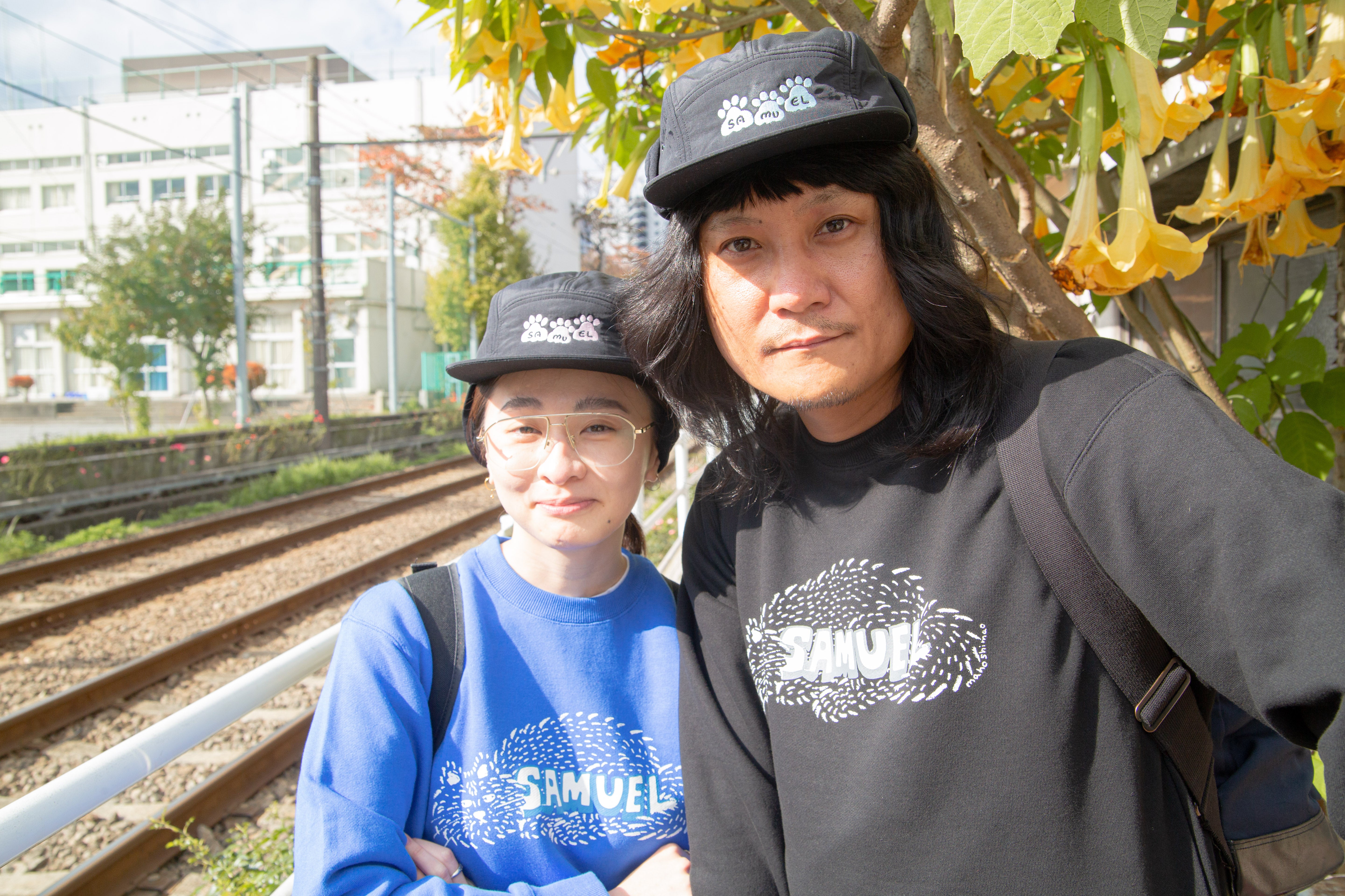 SAMUEL ×SHIMAO MAHO CAT LOGO CREWNECK SWEAT SHIRT | Color: Blue S-25AW-SM-001【SAMUEL_サミュエル】