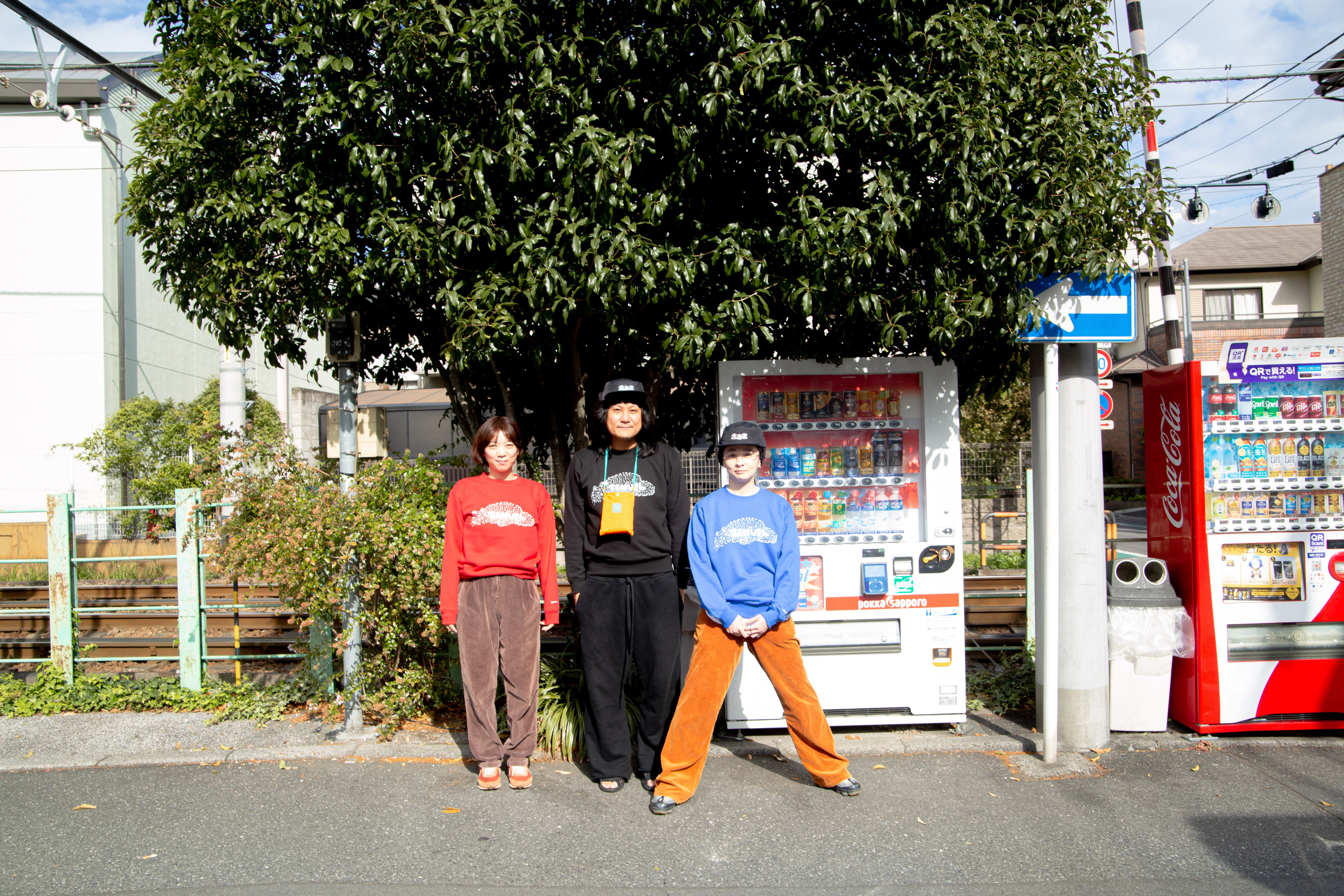 SAMUEL ×SHIMAO MAHO CAT LOGO CREWNECK SWEAT SHIRT | Color: Red S-25AW-SM-001【SAMUEL_サミュエル】