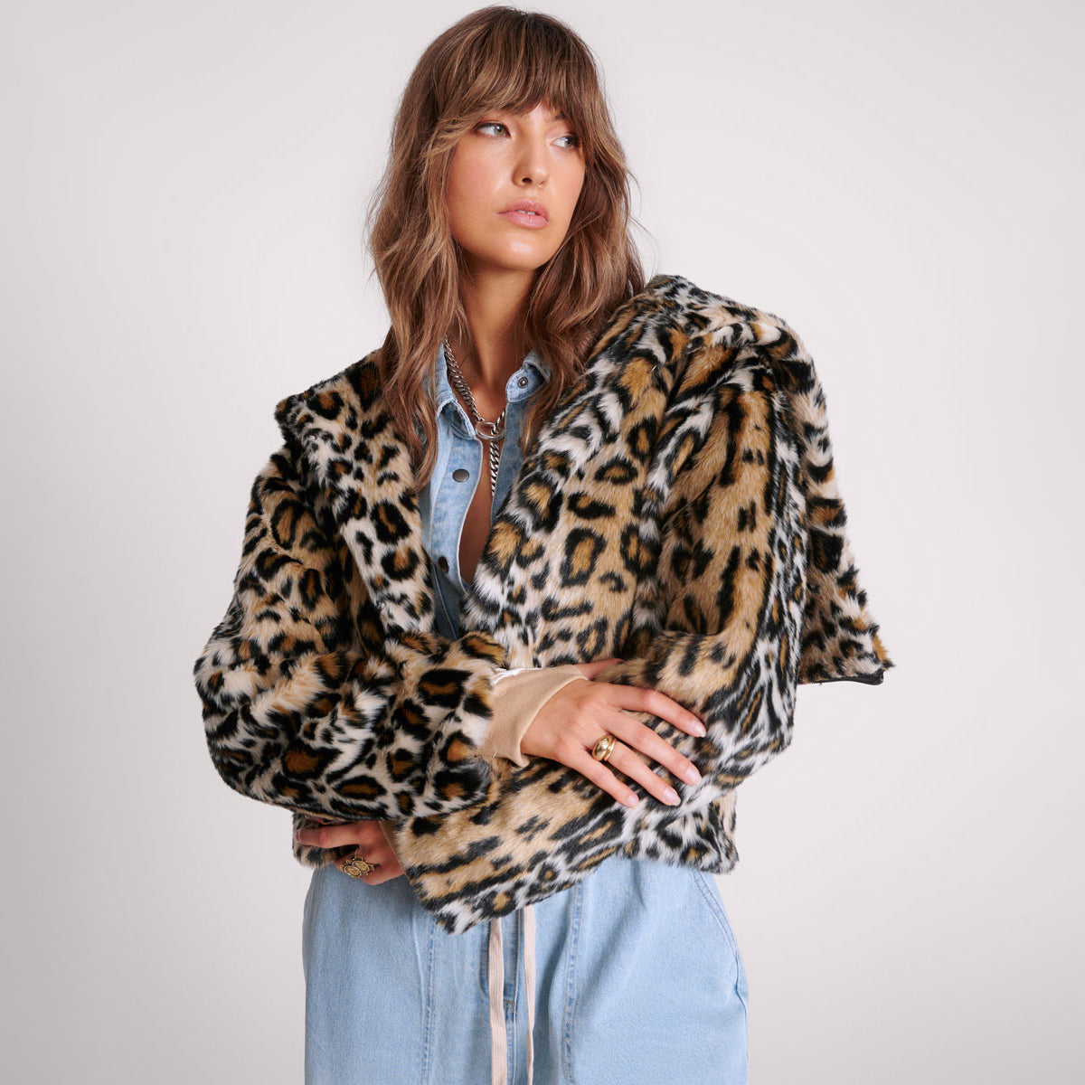 FAUX LEOPARD SPLIT HOOD JACKET – ANIMAL | ONE TEASPOON