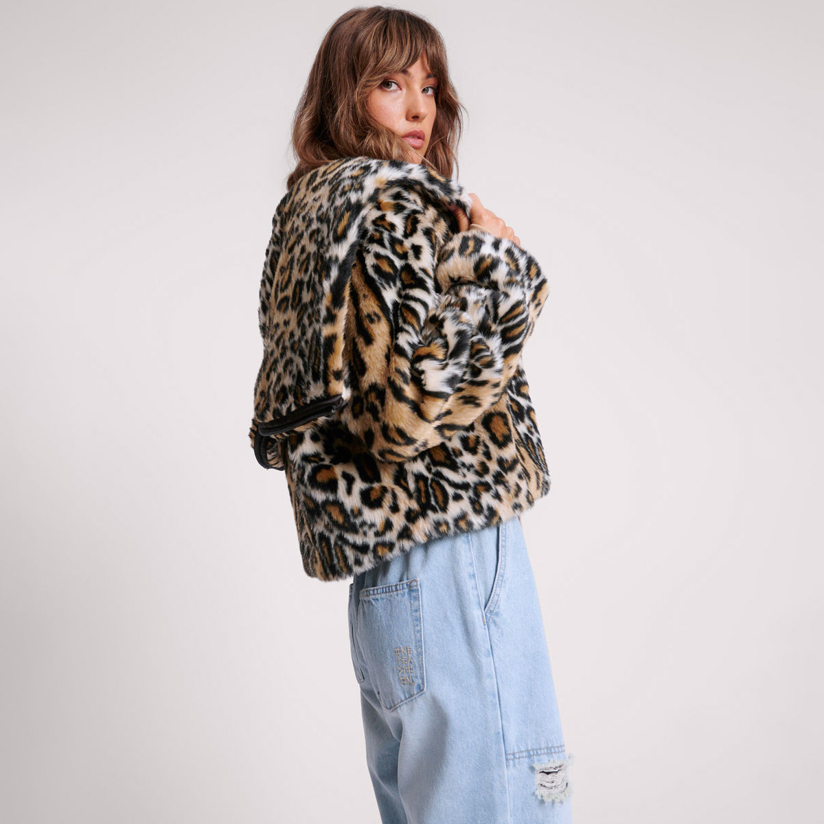 FAUX LEOPARD SPLIT HOOD JACKET – ANIMAL | ONE TEASPOON