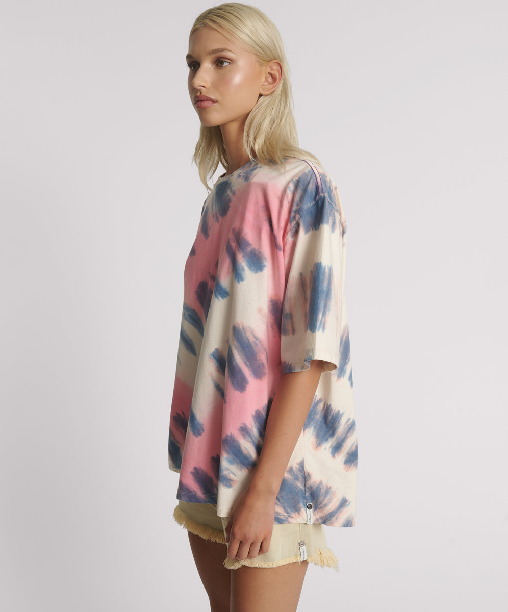26685_TIE DYE | Hand Sprayed Heart Kobe Tee | Color:Tie Dye【ONE TEASPOON_ワンティースプーン】【archive】