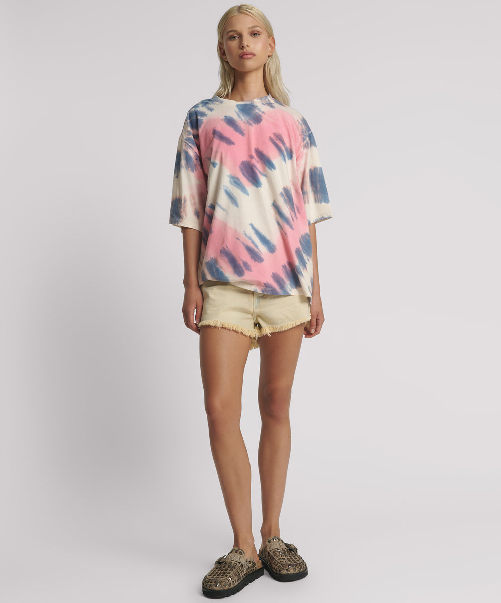 26685_TIE DYE | Hand Sprayed Heart Kobe Tee | Color:Tie Dye【ONE TEASPOON_ワンティースプーン】【archive】