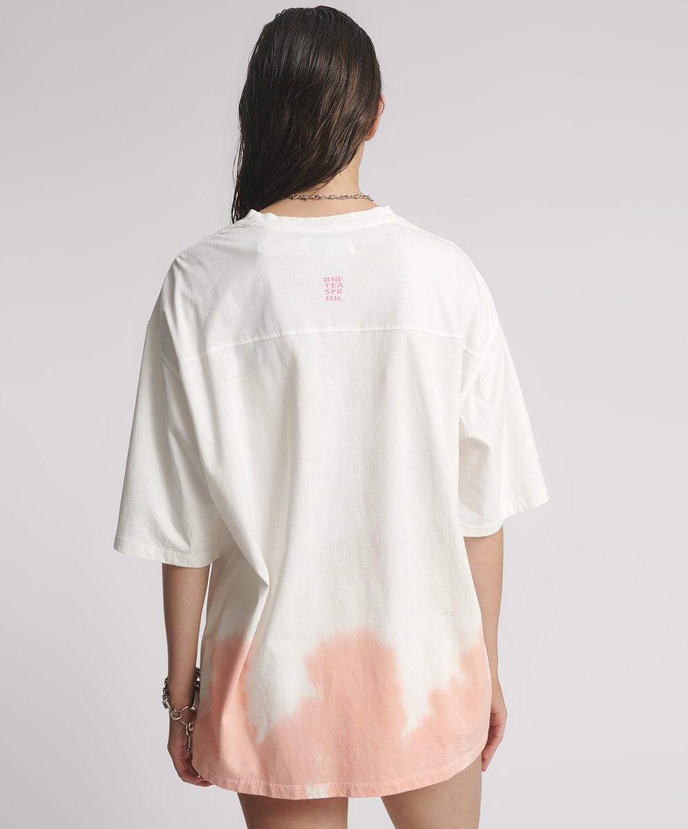 26821_CREAM | ANGEL DIP DYE KOBE TEE | Color:Cream【ONE TEASPOON_ワンティースプーン】