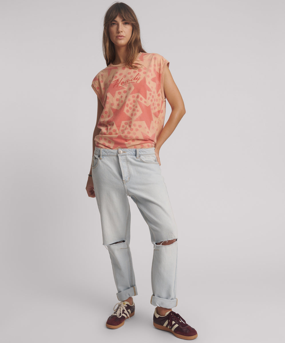 26877_Cyber Blue | CYBER BLUE SAINTS BOYFRIEND JEANS | Color:Cyber Blue【ONE TEASPOON_ワンティースプーン】