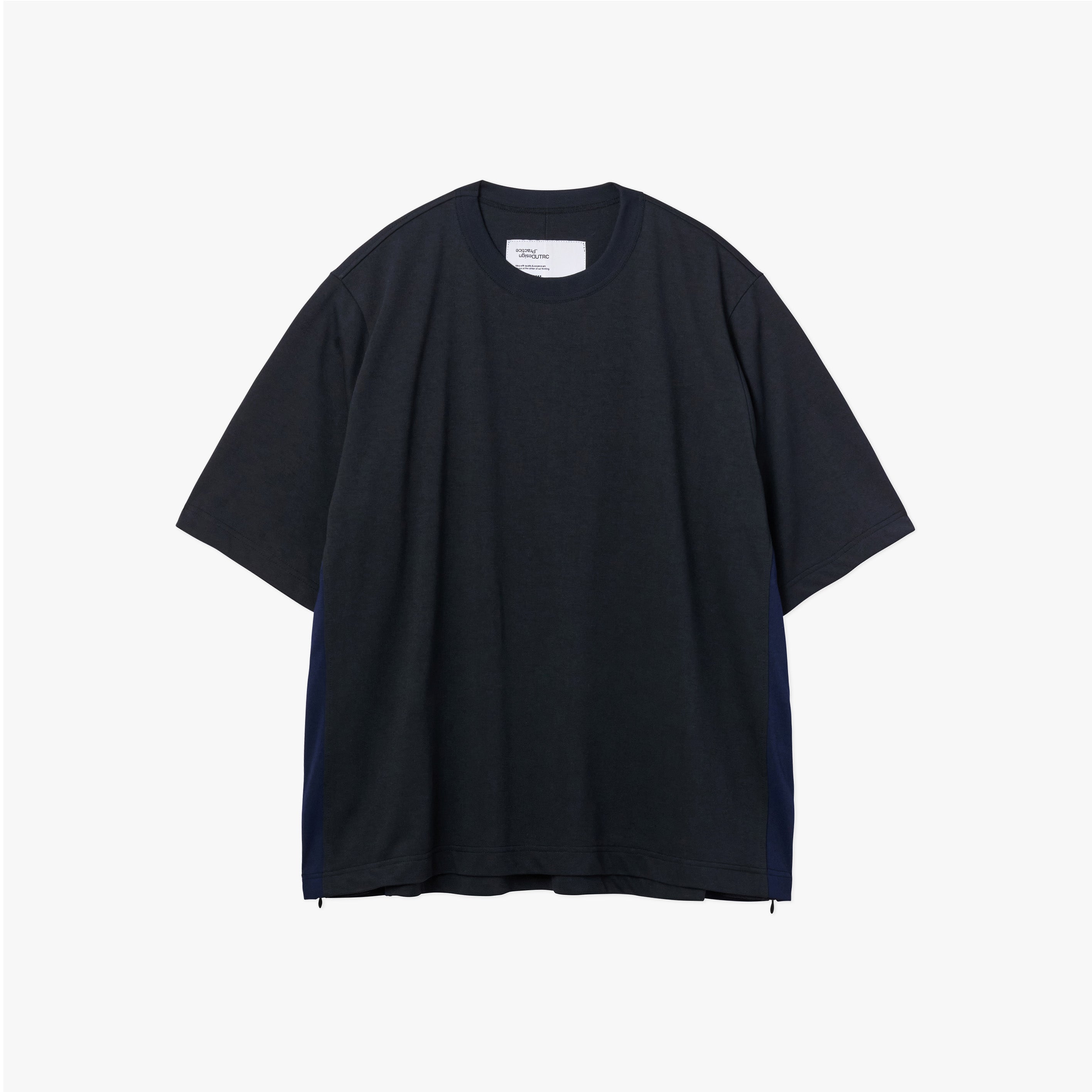 _270 ベンチレーションTEE S/S – Black × Navy | UNTRACE