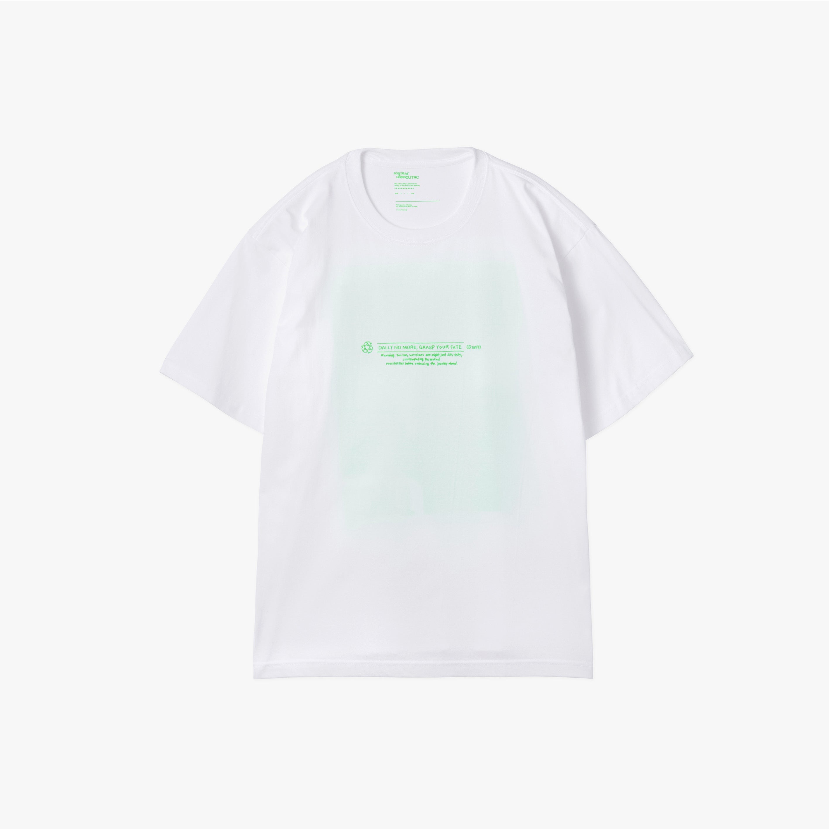 _278 Graphic tee 7 – White / Green | UNTRACE