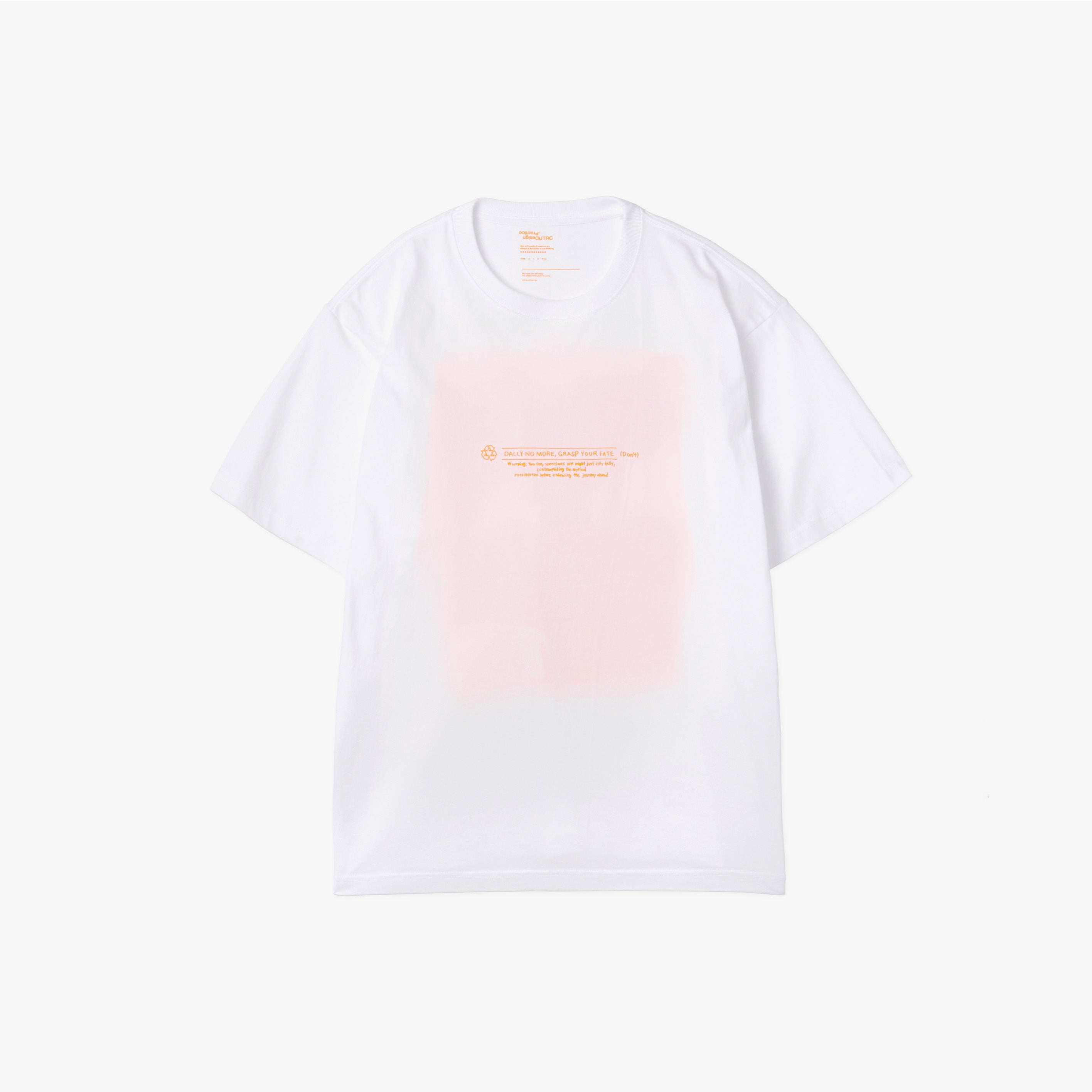 _278 Graphic tee 7 – White / Orange | UNTRACE
