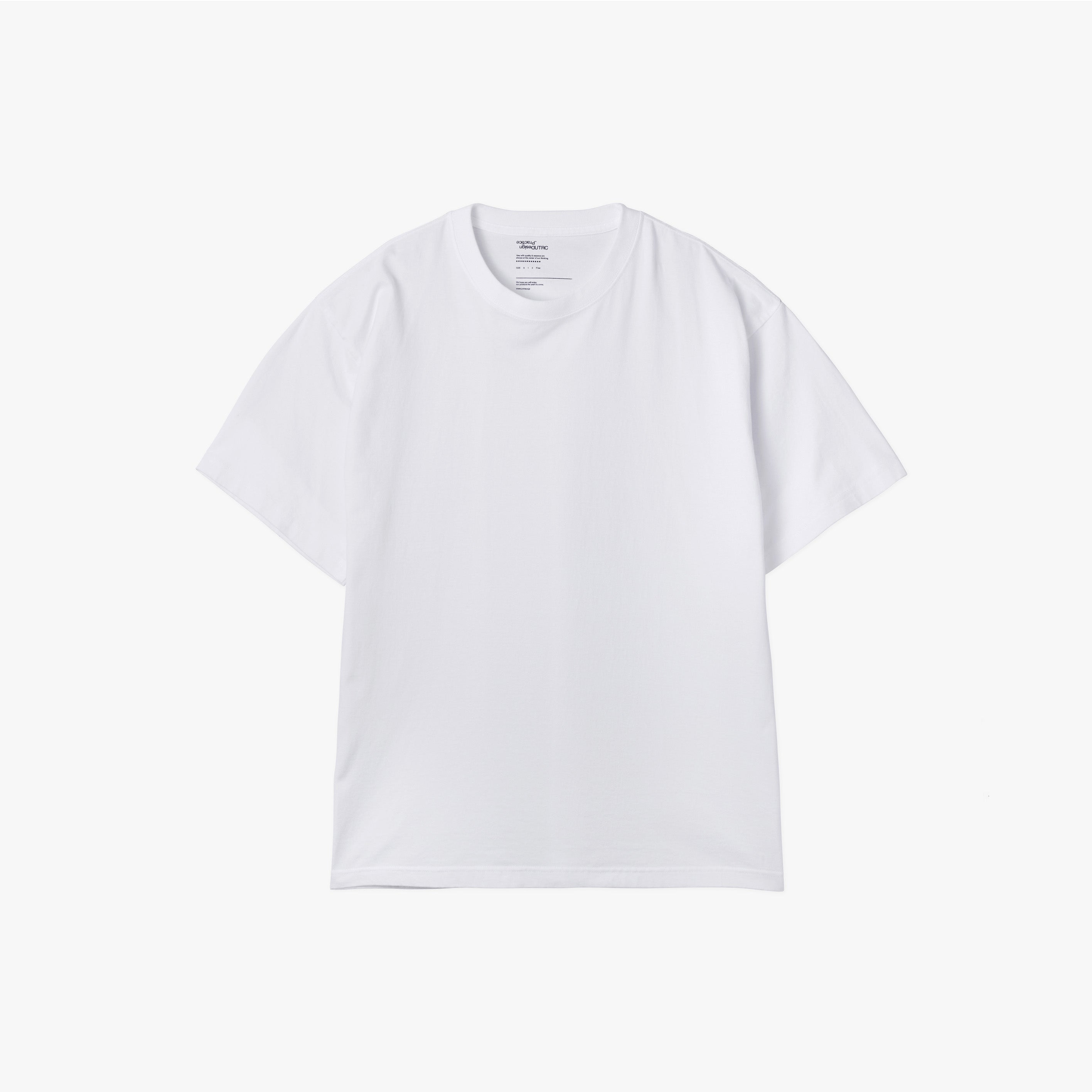 _280 Graphic tee 9 – White × Light Gra Y | UNTRACE