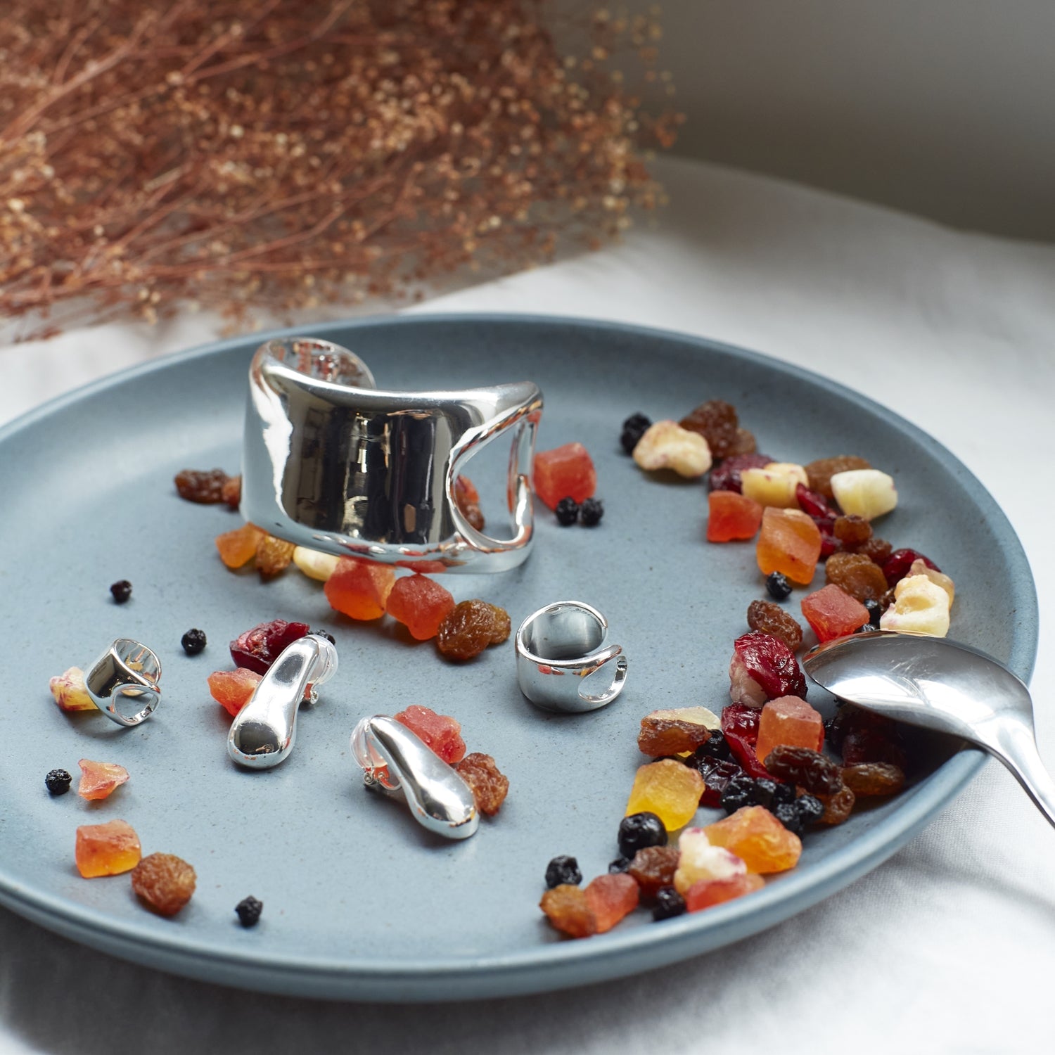 C42210008 | Sidehole Bangle | Color:Silver【NOTHING AND OTHERS_ナッシングアンドアザーズ】