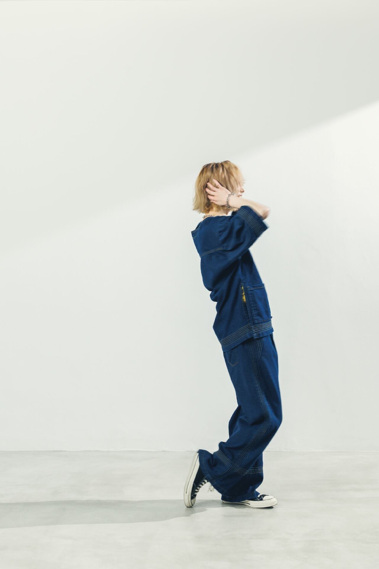 Denim Pants | Color_Navy | No_l-pa002_navy【Looper_ルーパー】