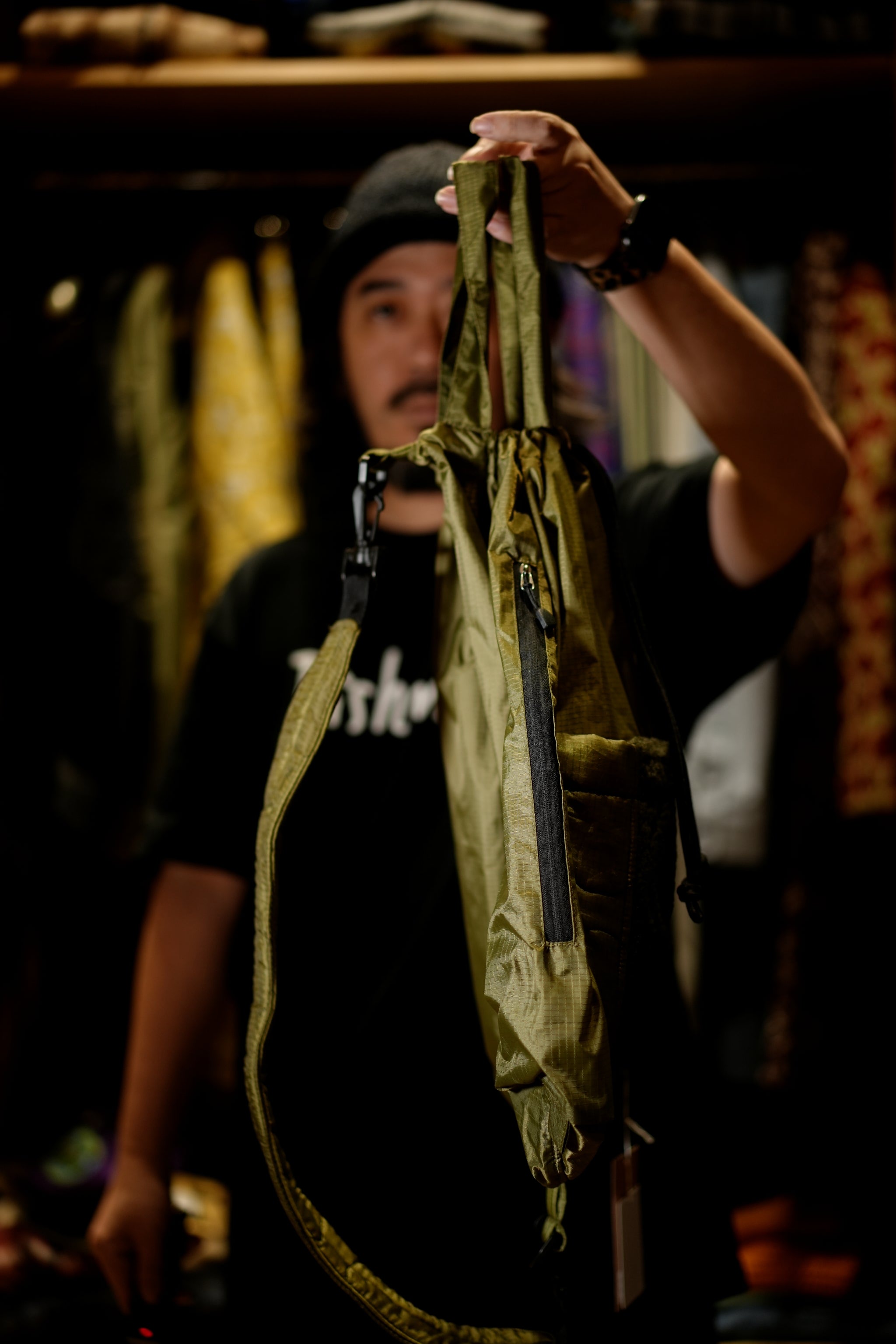 mate-285_Olive | ライナーパッチPKサック | Color:Olive【REHERSALL_リハーズオール】【archive】