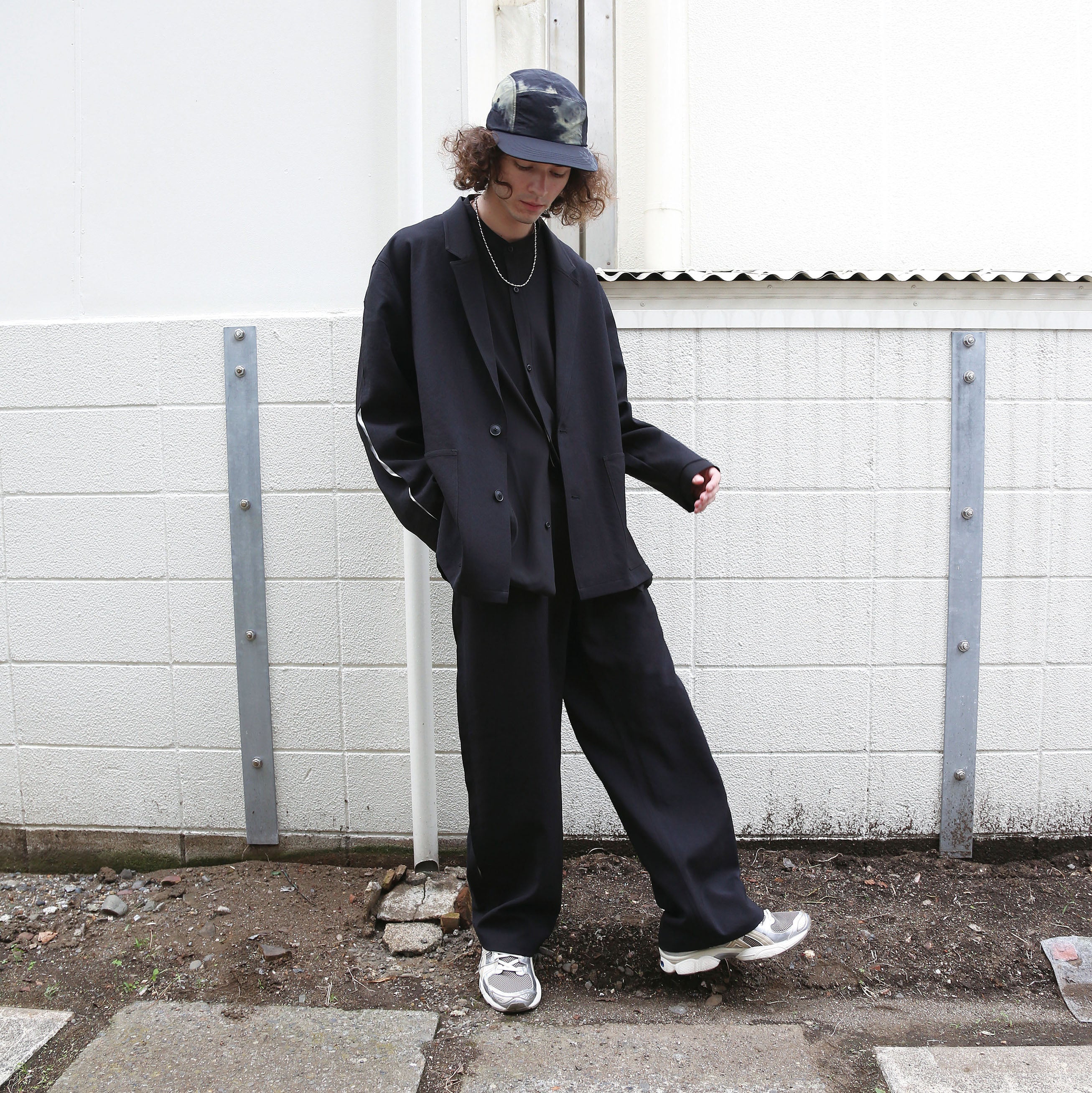 untrad pants | Color_Black-White | No_901t-1902_Black-White【QUOLT_クオルト】