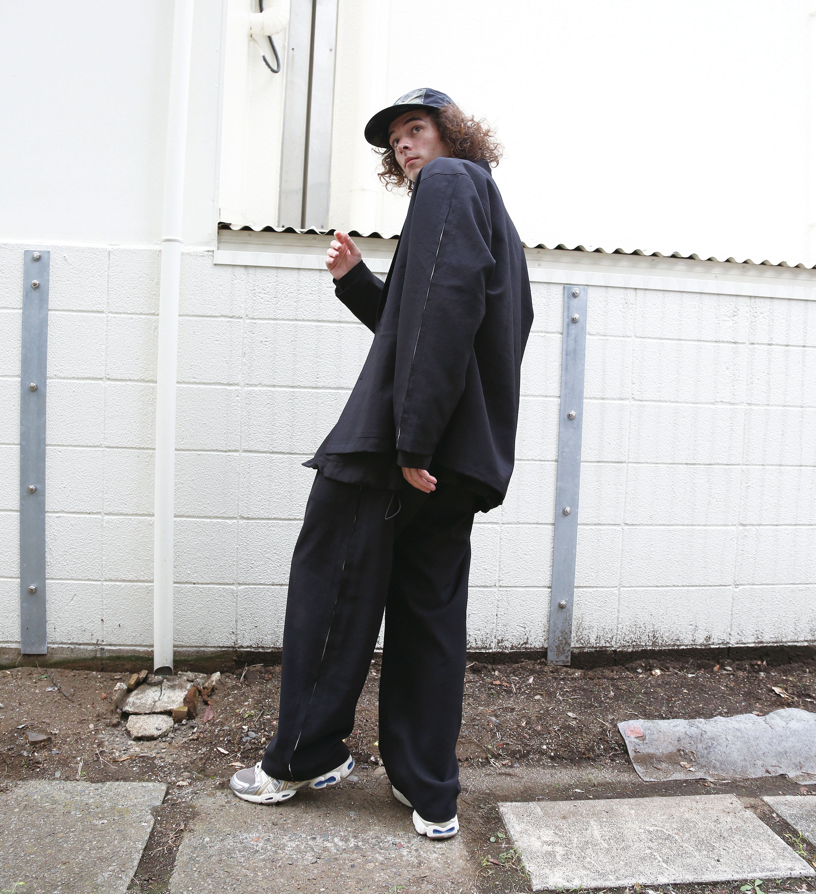 untrad pants | Color_Black-White | No_901t-1902_Black-White【QUOLT_クオルト】