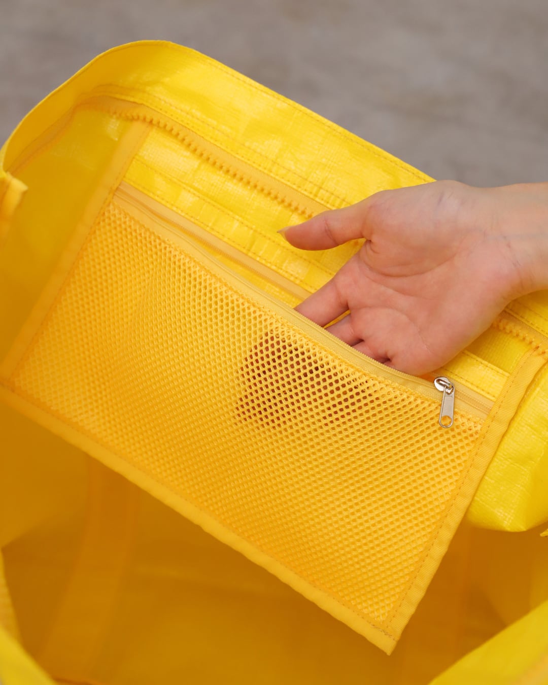 Market Big Bag | Color:ブラック / ホワイトムスク / イエロー / グラスグリーン / オレンジ【AMBERGLEAM_アンバーグリーム】|