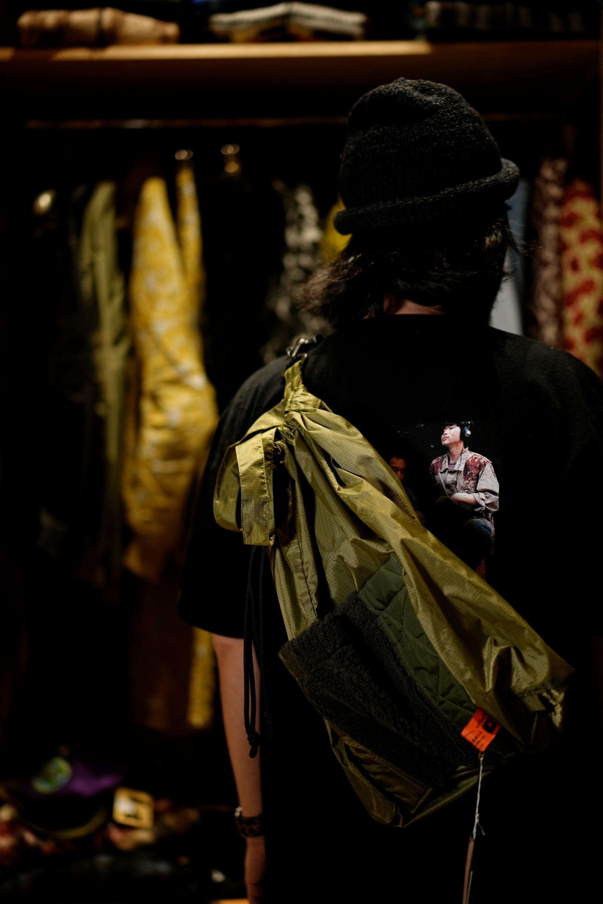 mate-285_Olive | ライナーパッチPKサック | Color:Olive【REHERSALL_リハーズオール】【archive】