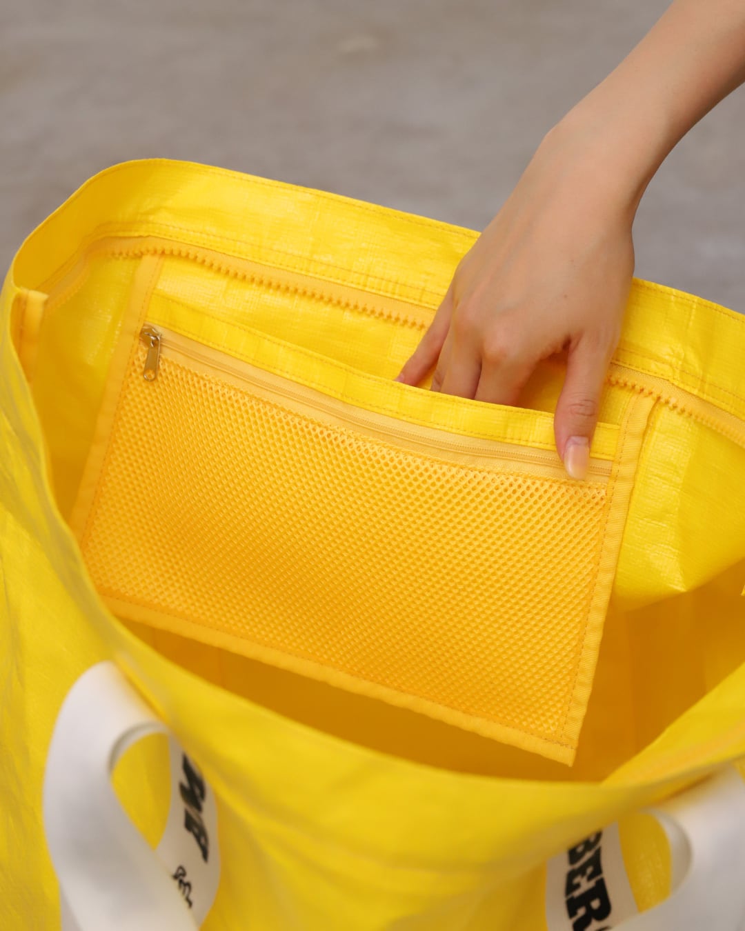 Market Big Bag | Color:ブラック / ホワイトムスク / イエロー / グラスグリーン / オレンジ【AMBERGLEAM_アンバーグリーム】|