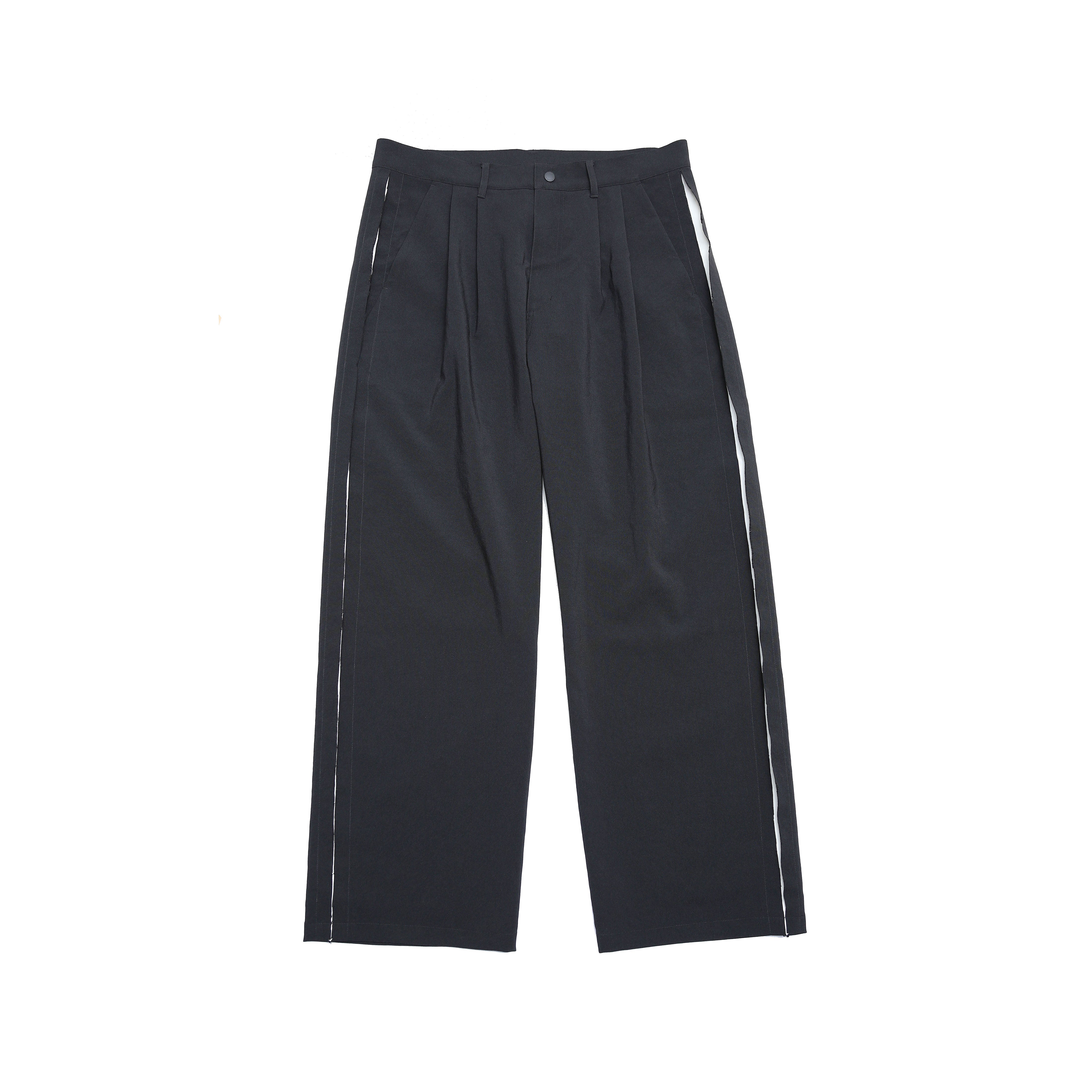 untrad pants | Color_Black-White | No_901t-1902_Black-White【QUOLT_クオルト】