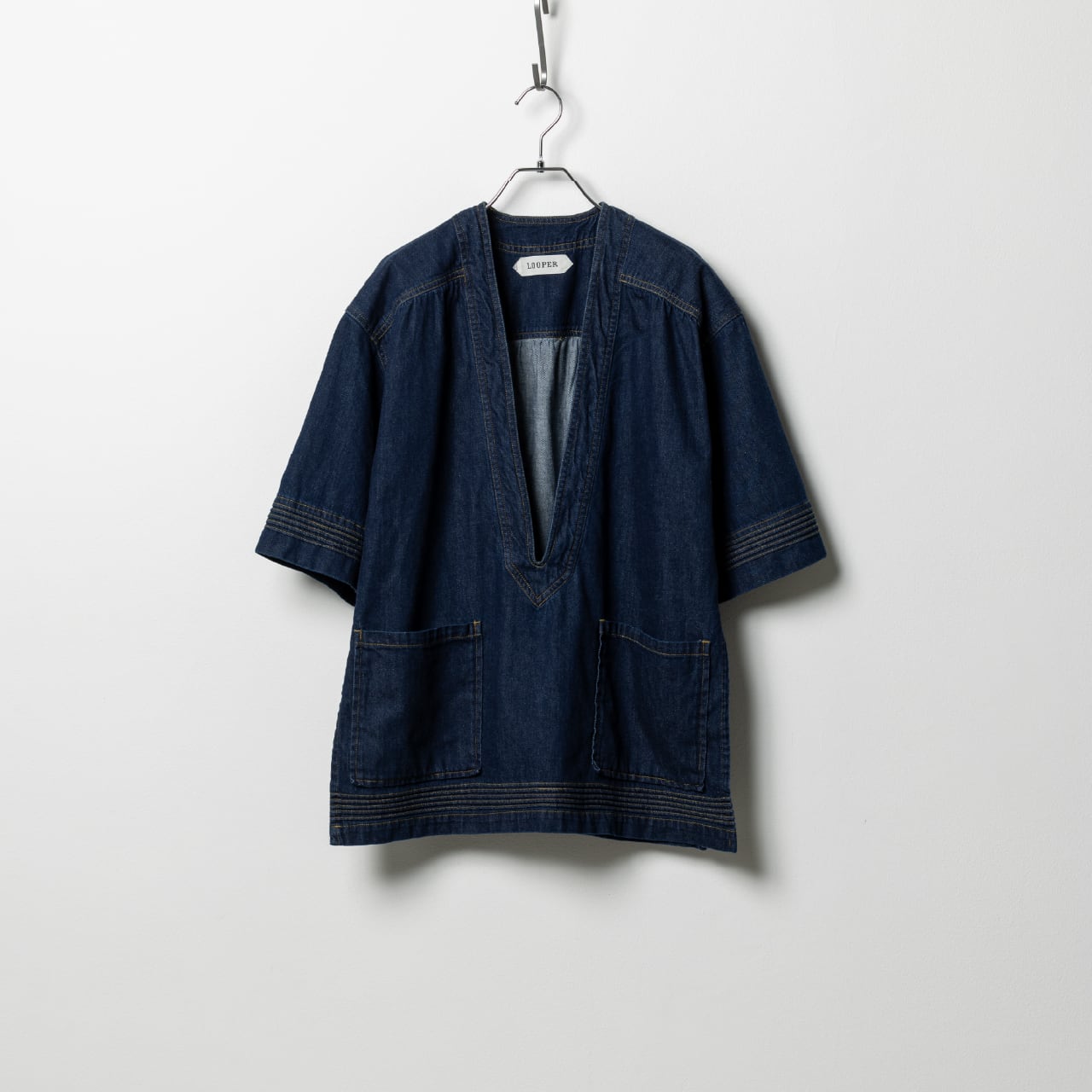 Denim Tops | Color_Navy | No_l-to002_navy【Looper_ルーパー】