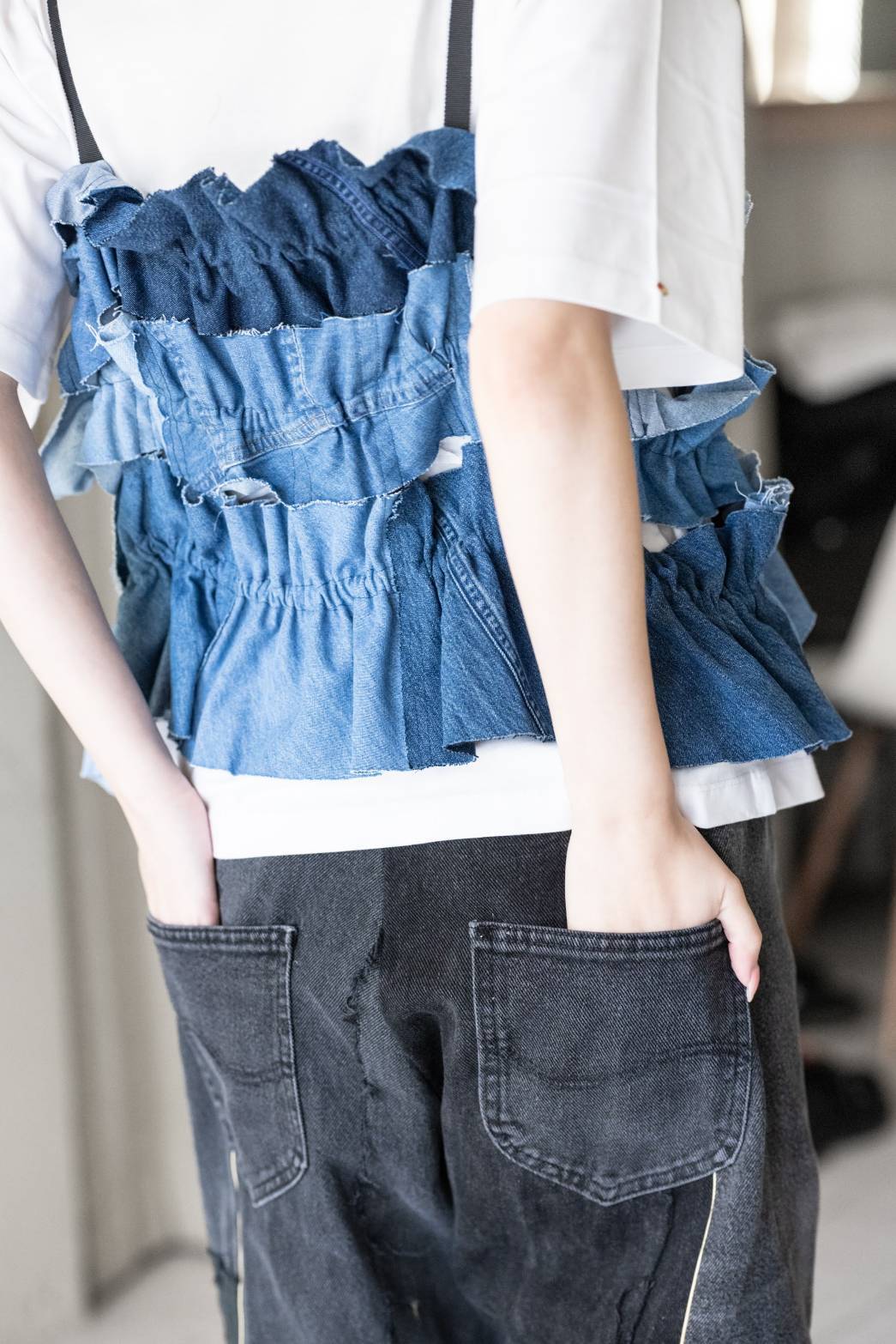 ダンガリーフリルパッチキャミ – Tyepe-B | REHERSALL