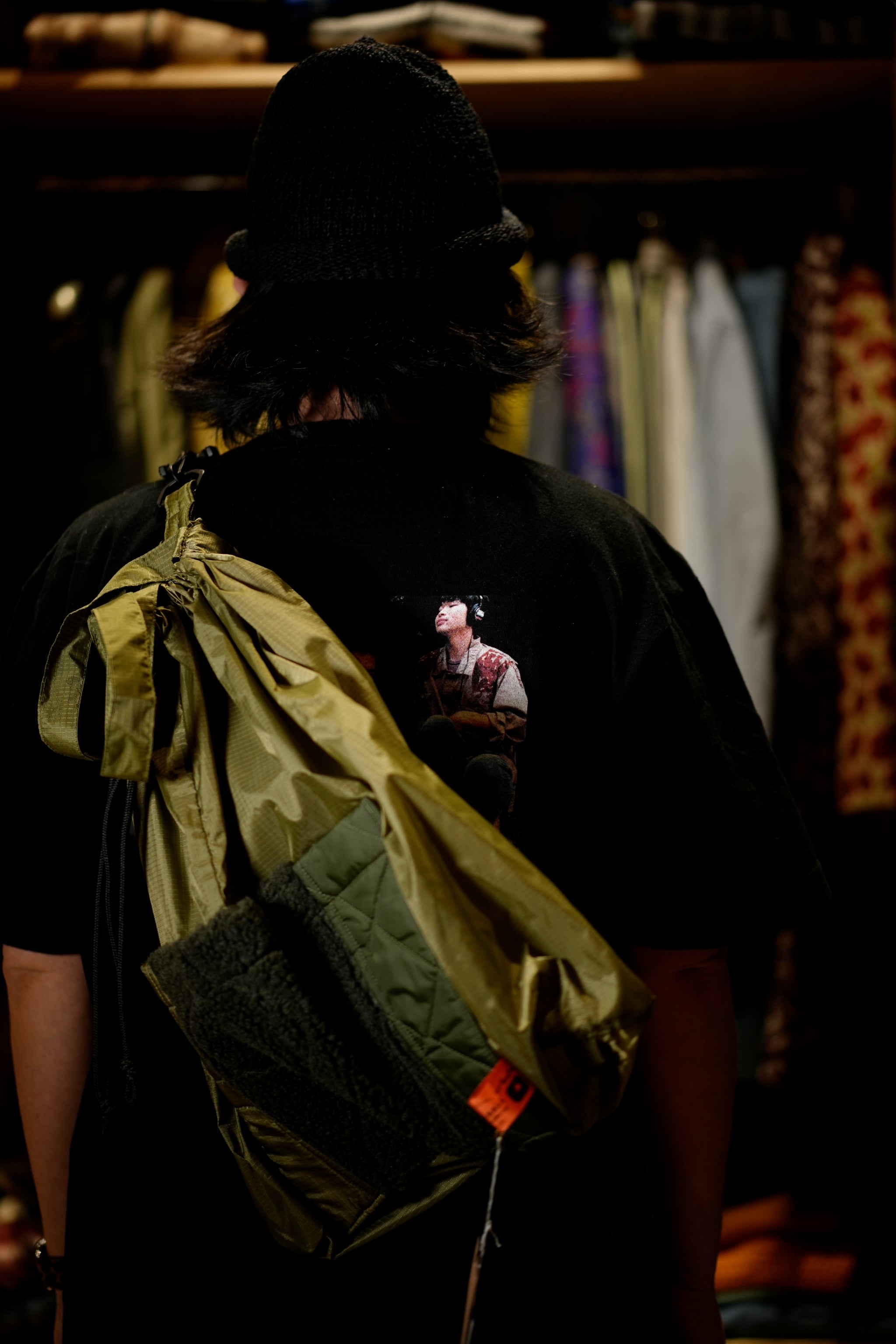 mate-285_Olive | ライナーパッチPKサック | Color:Olive【REHERSALL_リハーズオール】【archive】