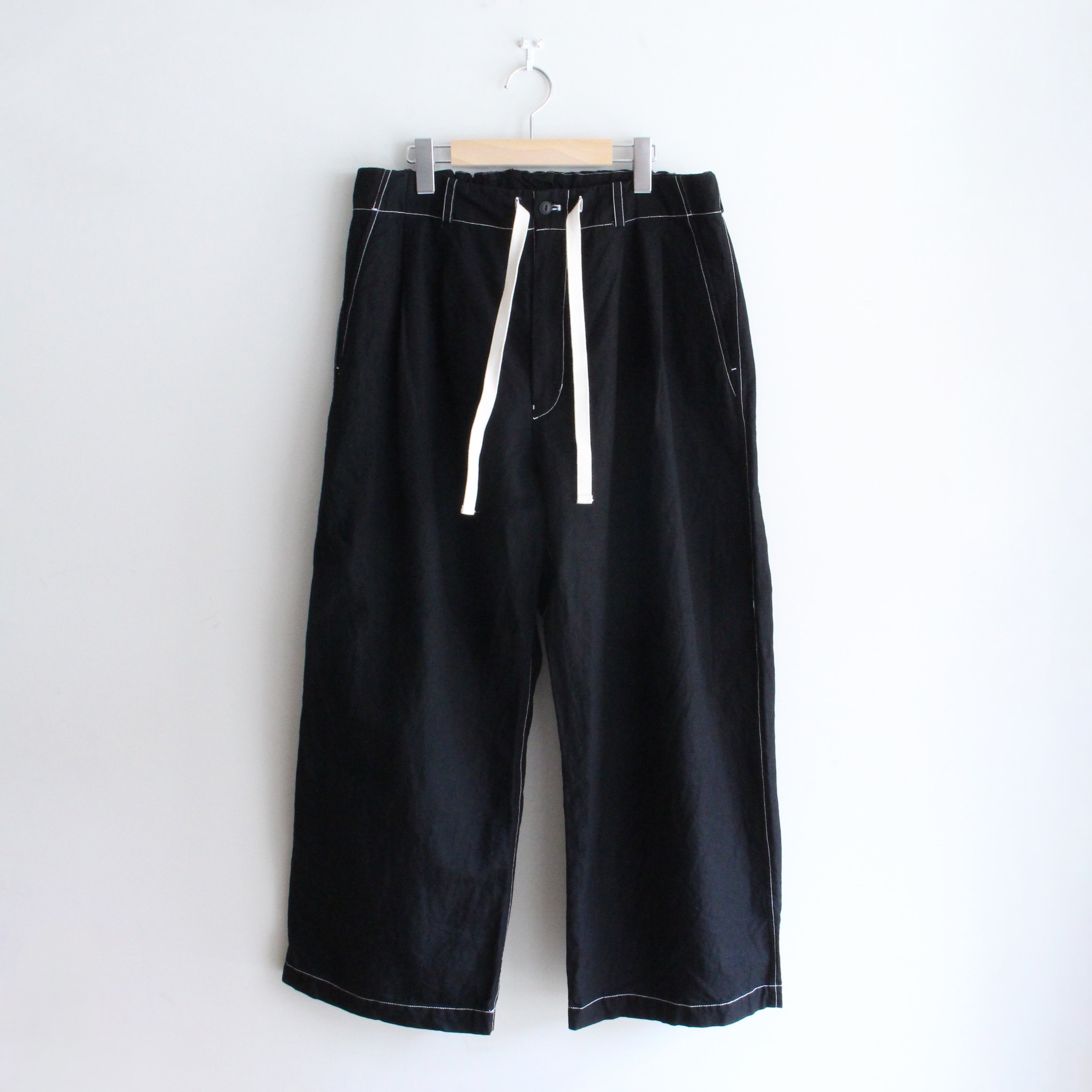 BAGS EASY WIDE PANTS-CHAMBRAY | Color_Black | No_BE-02_Black【CATTA_カッタ】【入荷予定アイテム・入荷連絡可能】