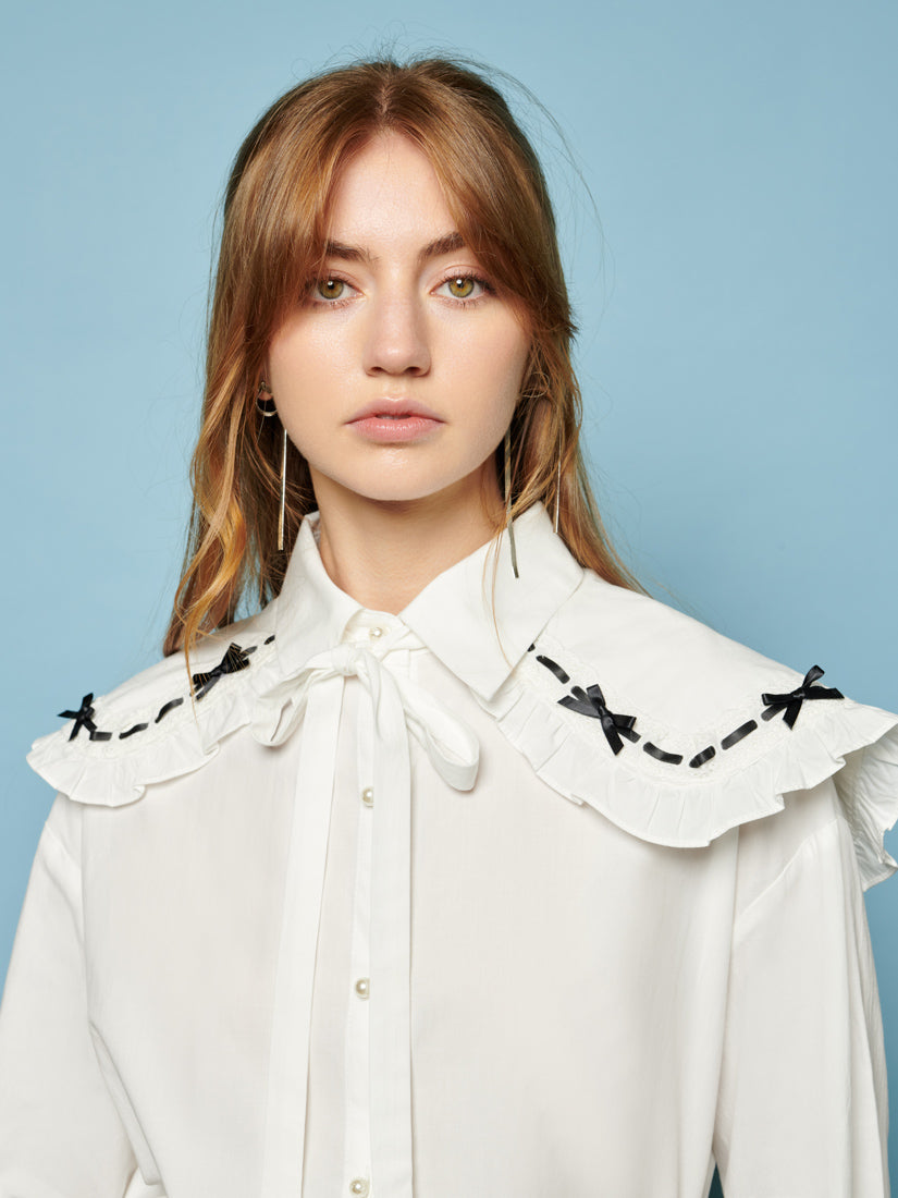 Bonnie Bow Collar Shirt | SISTER JANE