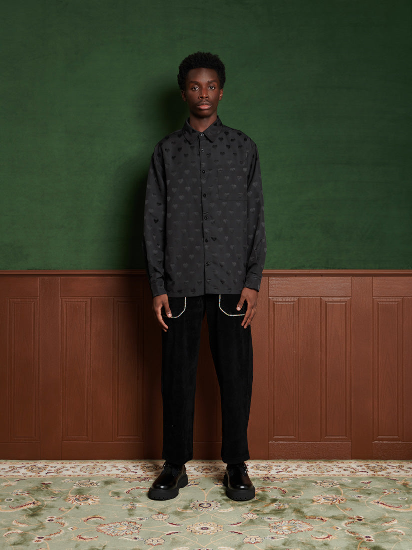 31SM00BLM117BLK | Roy Jacquard Shirt | Color:Black【SISTER JANE_シスタージェーン】