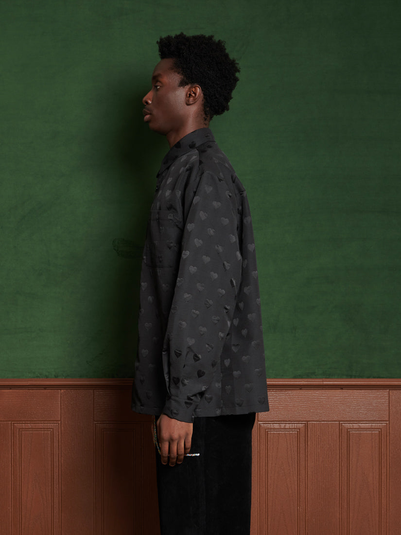 31SM00BLM117BLK | Roy Jacquard Shirt | Color:Black【SISTER JANE_シスタージェーン】