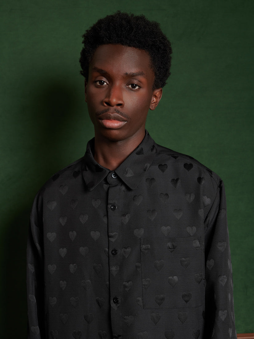 31SM00BLM117BLK | Roy Jacquard Shirt | Color:Black【SISTER JANE_シスタージェーン】