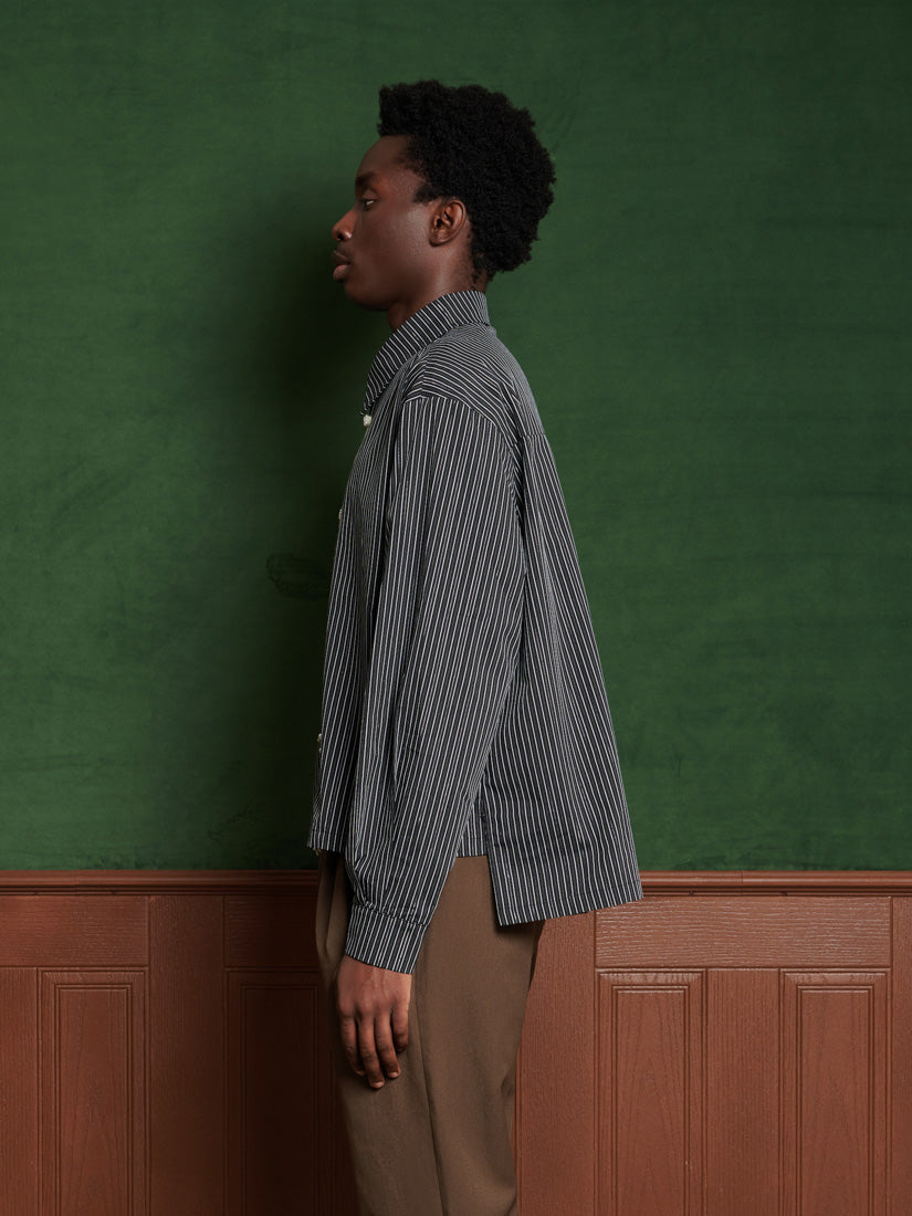 31SM00BLM126NVY | Howard Shirt | Color:Navy【SISTER JANE_シスタージェーン】【archive】