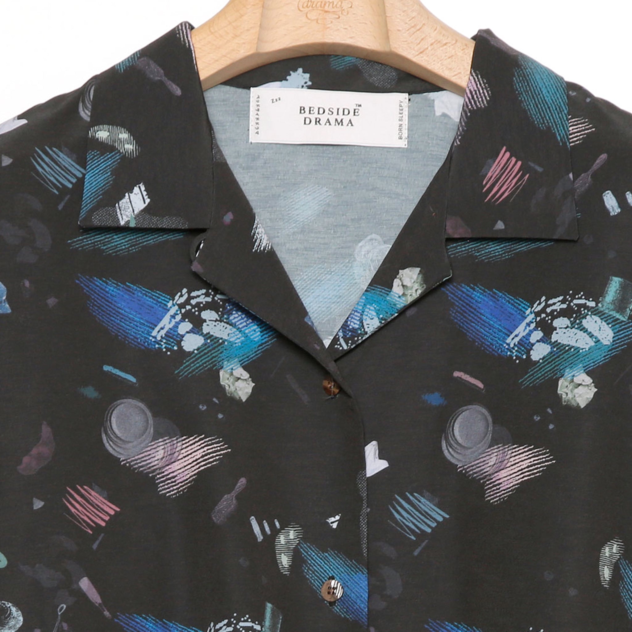 No:bsd24SS-08 | Name:Poltergeist Halfsleeve Shirt | Color:Black【BEDSIDEDRAMA_ベッドサイドドラマ】【入荷予定アイテム・入荷連絡可能】