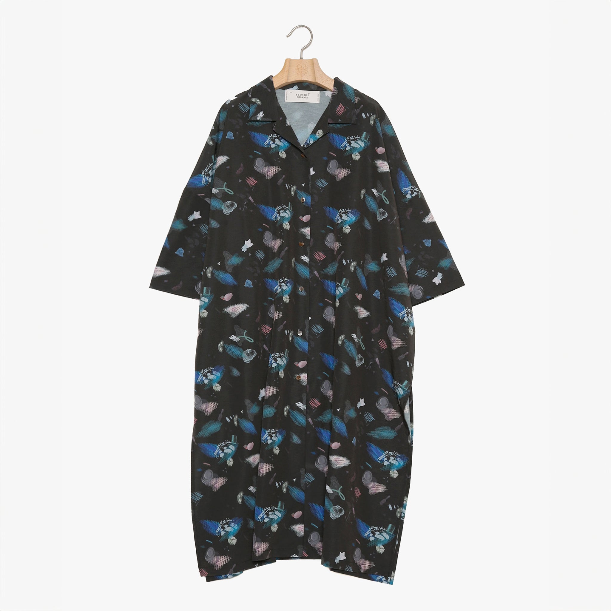 No:bsd24SS-08 | Name:Poltergeist Halfsleeve Shirt | Color:Black【BEDSIDEDRAMA_ベッドサイドドラマ】【入荷予定アイテム・入荷連絡可能】