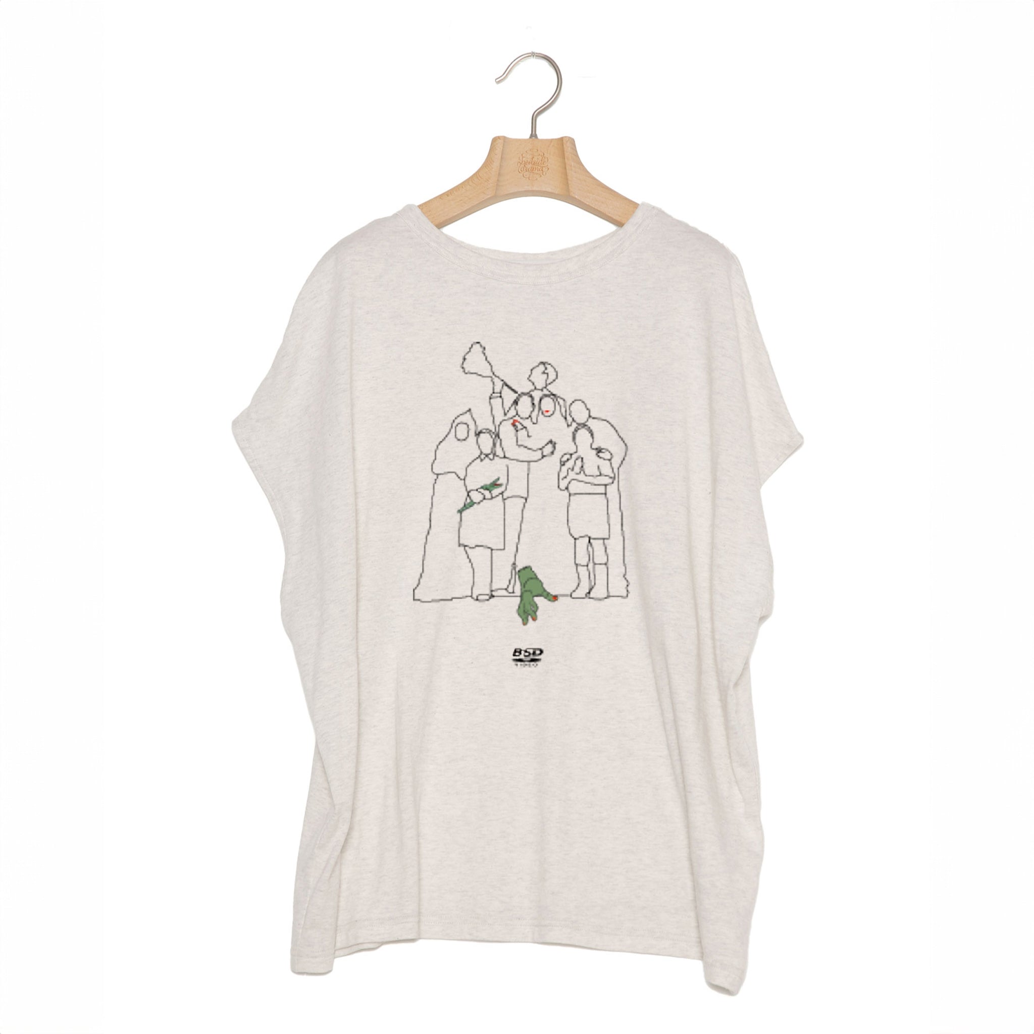 No:bsd24SS-19A | Name:UnKnown Tee/The Family | Color:Oatmeal【BEDSIDEDRAMA_ベッドサイドドラマ】【入荷予定アイテム・入荷連絡可能】