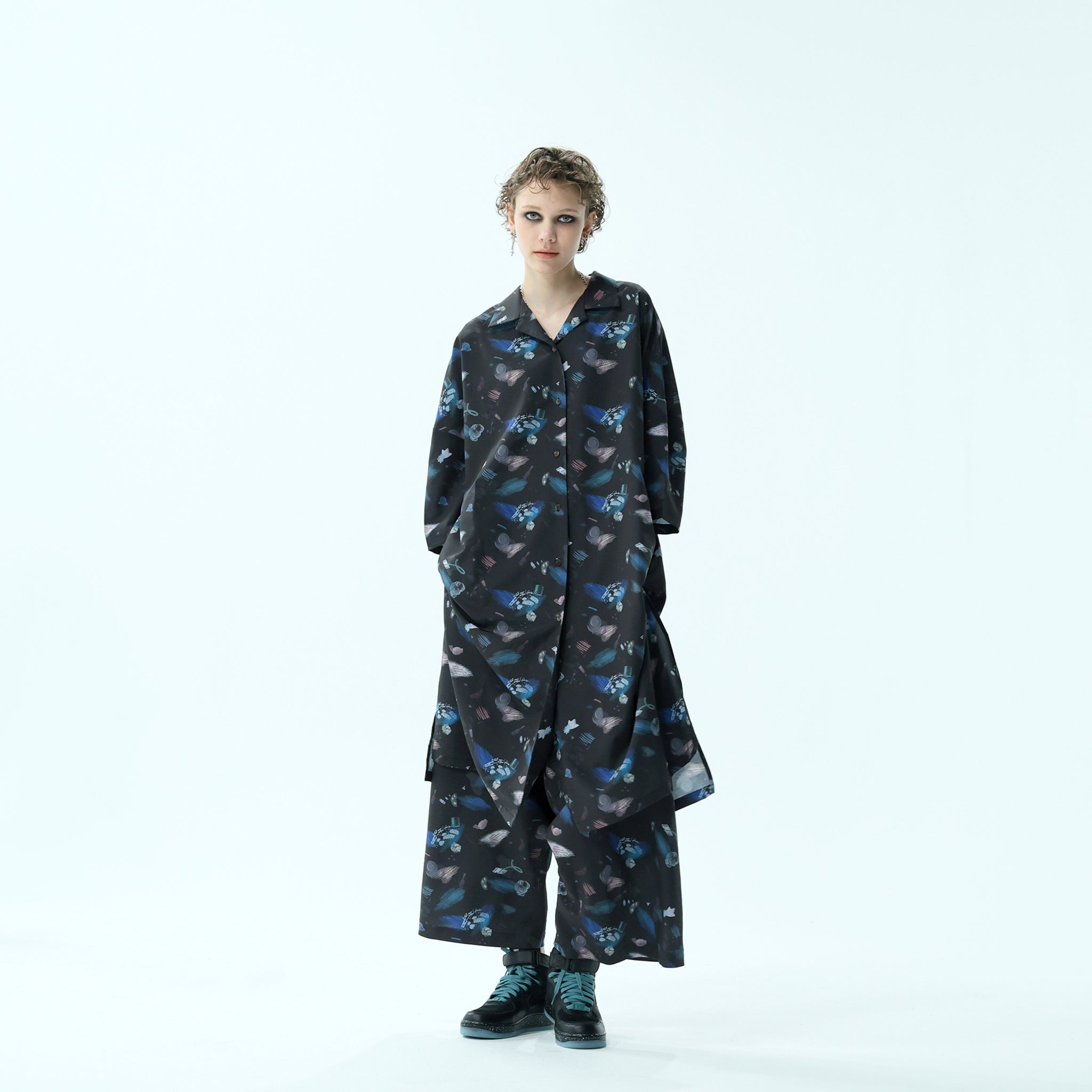 bsd24SS-08 | Poltergeist Halfsleeve Shirt | Color:Black【BEDSIDEDRAMA_ベッドサイドドラマ】【archive】