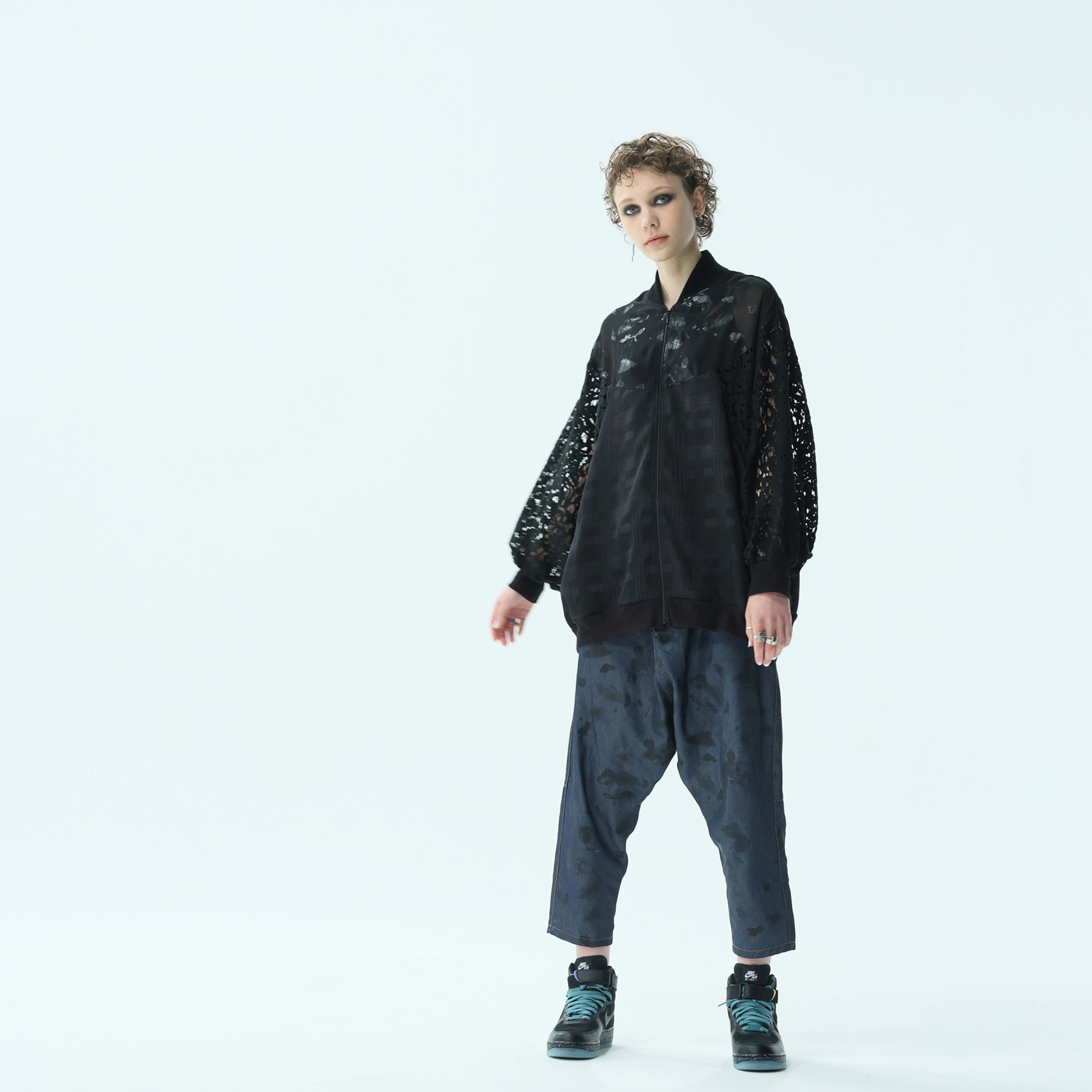 bsd24SS-12B | Skelton Ghost Blouson | Color:Black【BEDSIDEDRAMA_ベッドサイドドラマ】【archive】