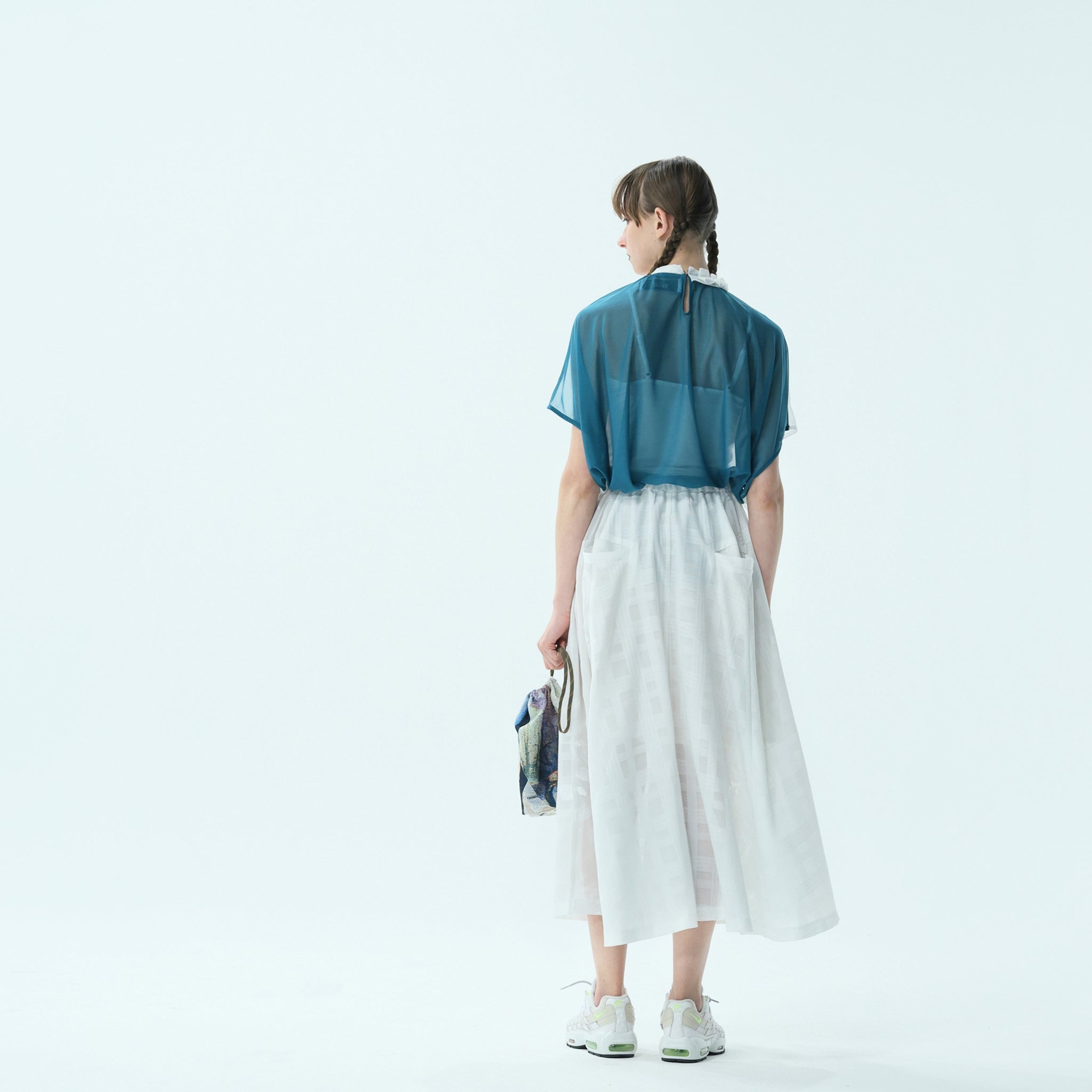 bsd24SS-15A | Skelton Ghost Circular Pants | Color:White【BEDSIDEDRAMA_ベッドサイドドラマ】【archive】