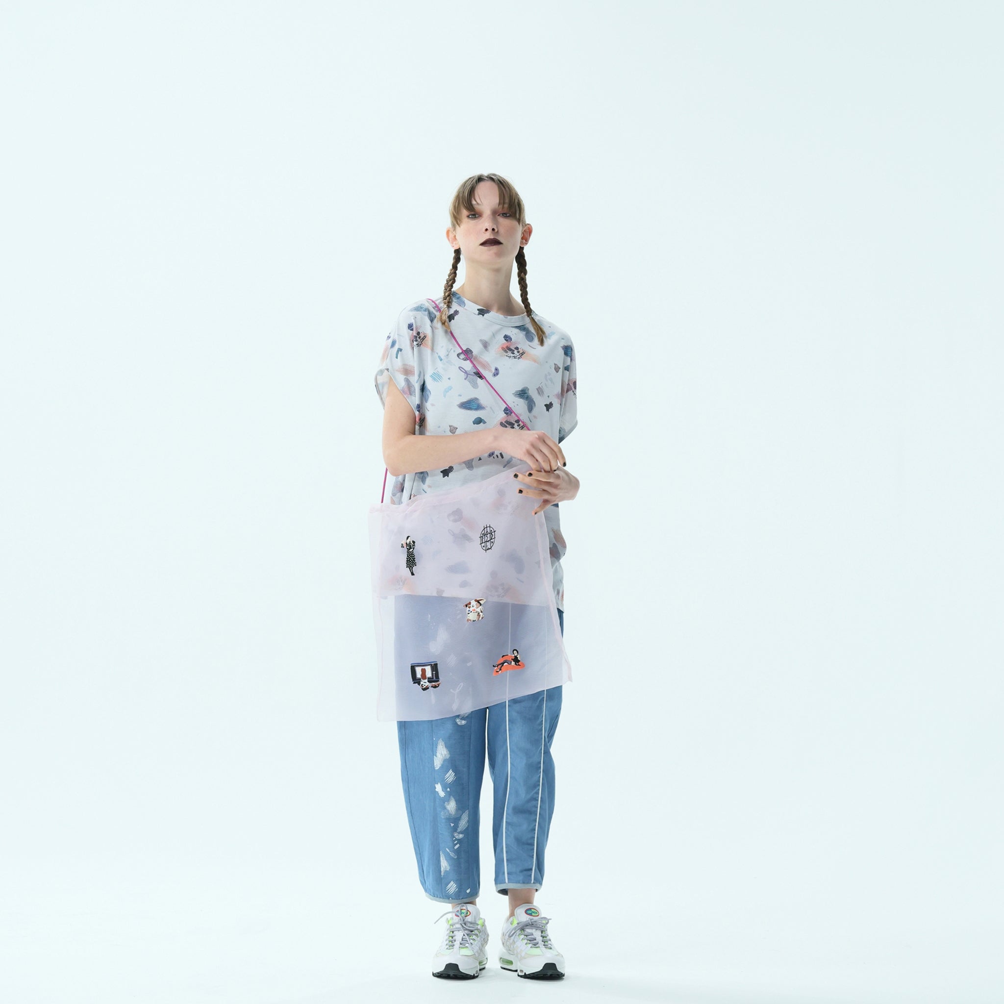 No:bsd24SS-21A | Name:Ghost Tote Bag | Color:Purple【BEDSIDEDRAMA_ベッドサイドドラマ】【archive】