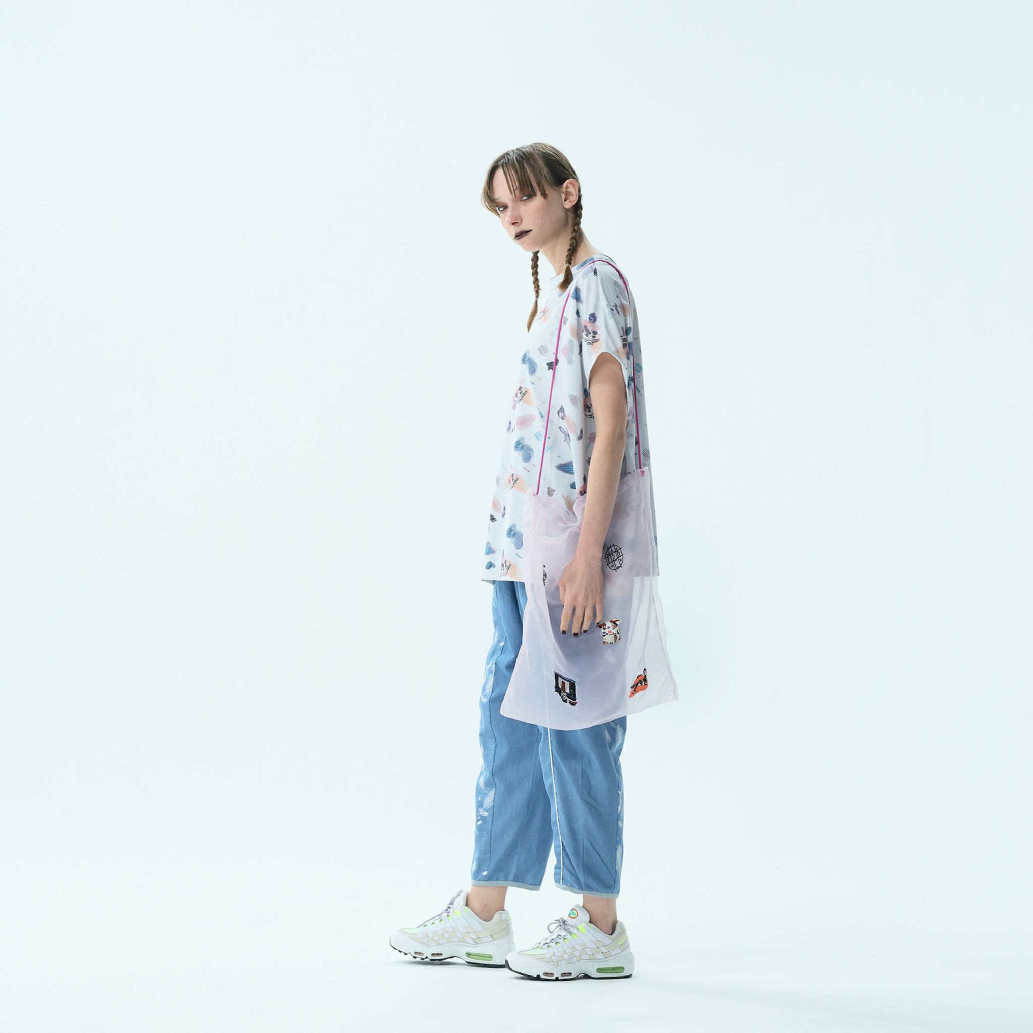 No:bsd24SS-21A | Name:Ghost Tote Bag | Color:Purple【BEDSIDEDRAMA_ベッドサイドドラマ】【archive】