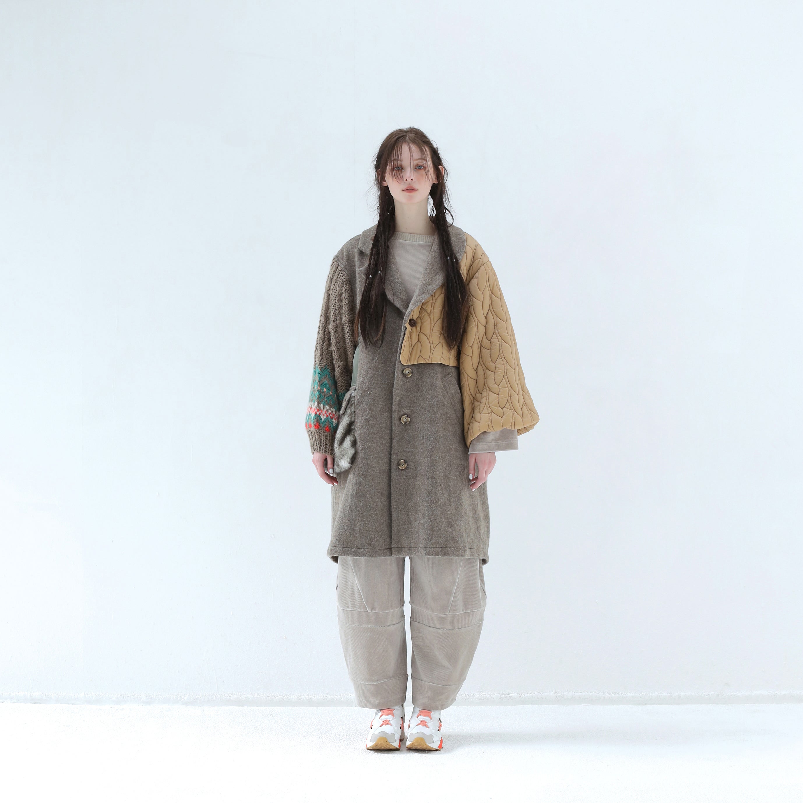 OOPARTS Mix Gawn Coat | Color_Beige | No_bsd25aw-01_beige【BEDSIDEDRAMA_ベッドサイドドラマ】