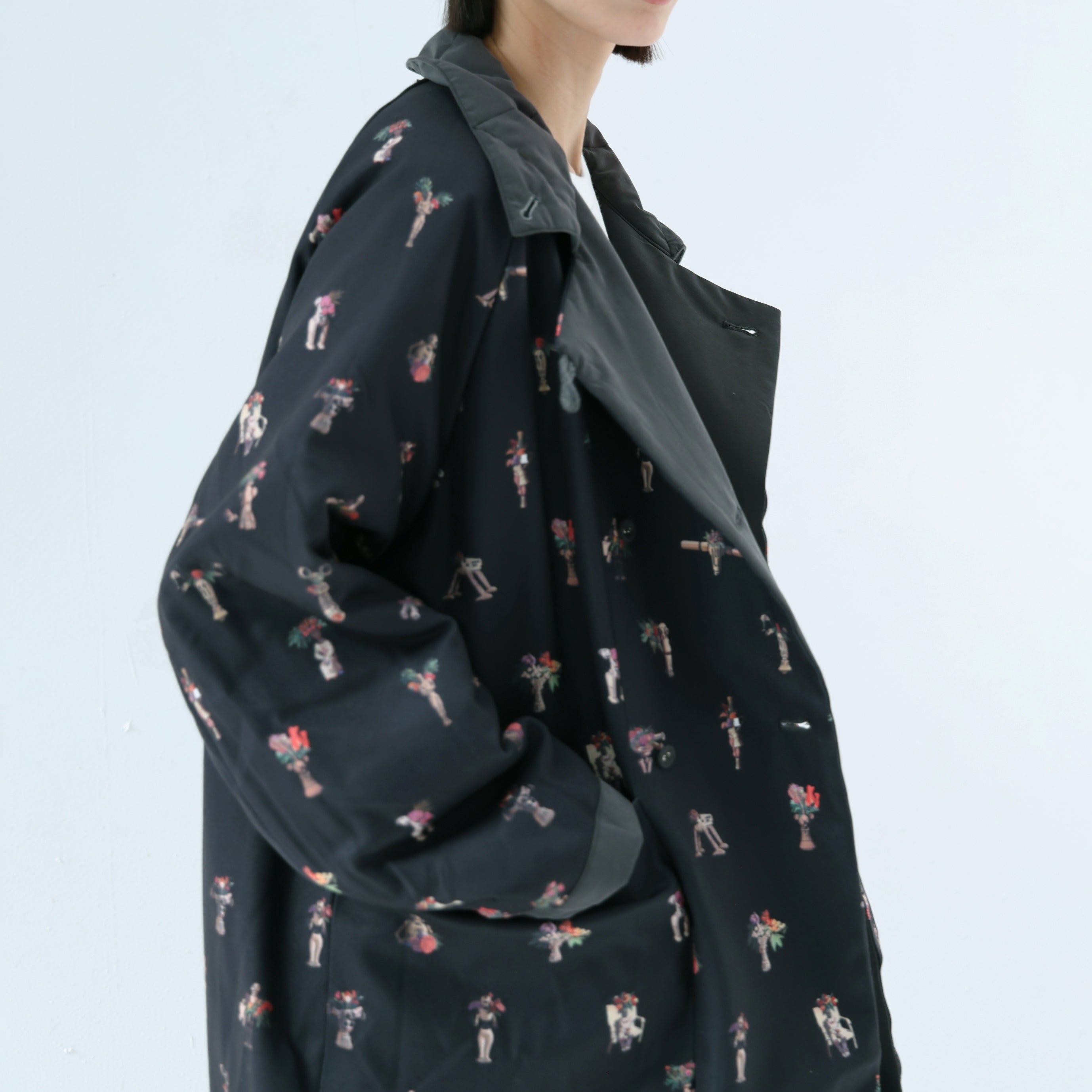 Star Relic Reversible Coat | Color_Black | No_bsd25aw-04_black【BEDSIDEDRAMA_ベッドサイドドラマ】【入荷予定アイテム・入荷連絡可能】
