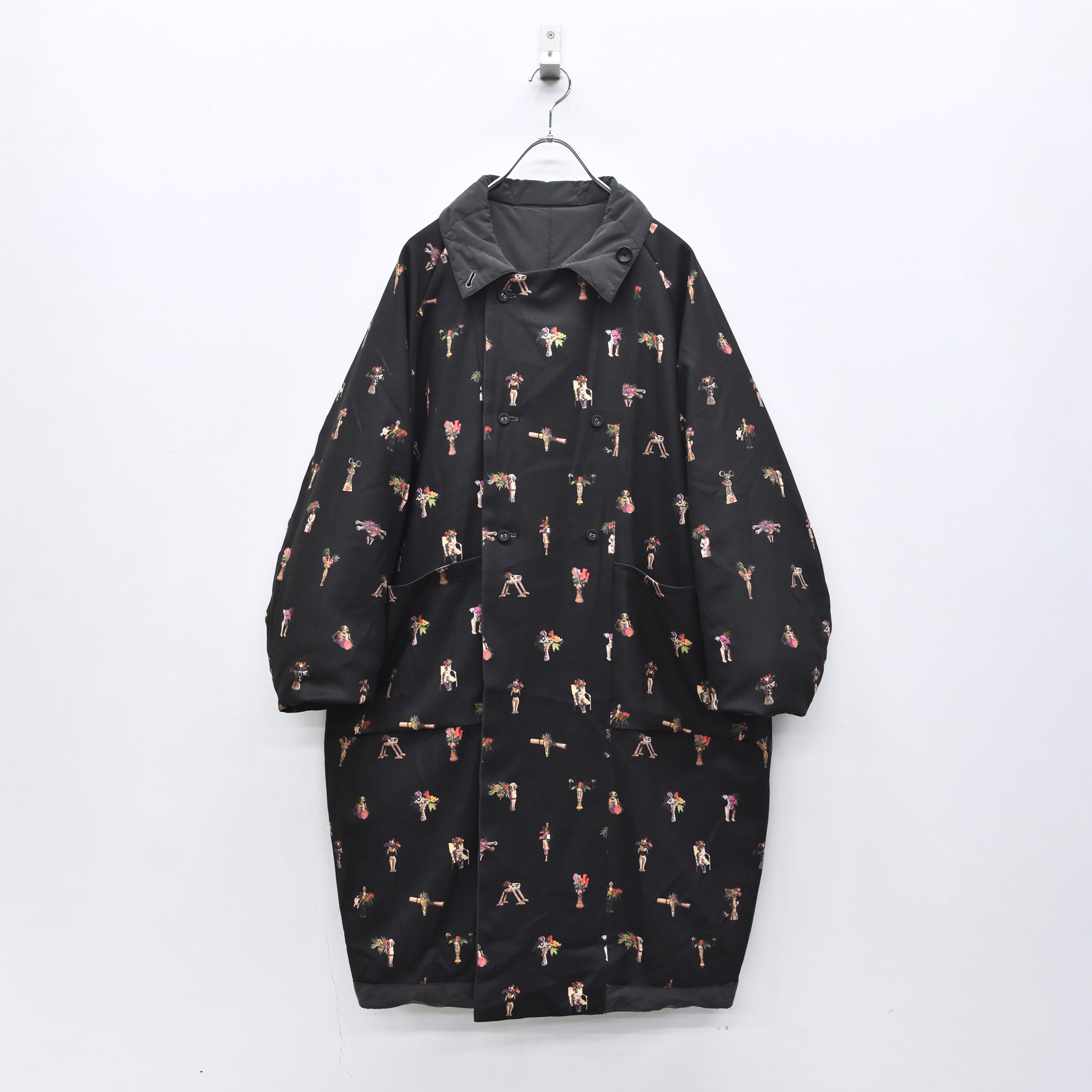 Star Relic Reversible Coat | Color_Black | No_bsd25aw-04_black【BEDSIDEDRAMA_ベッドサイドドラマ】【入荷予定アイテム・入荷連絡可能】